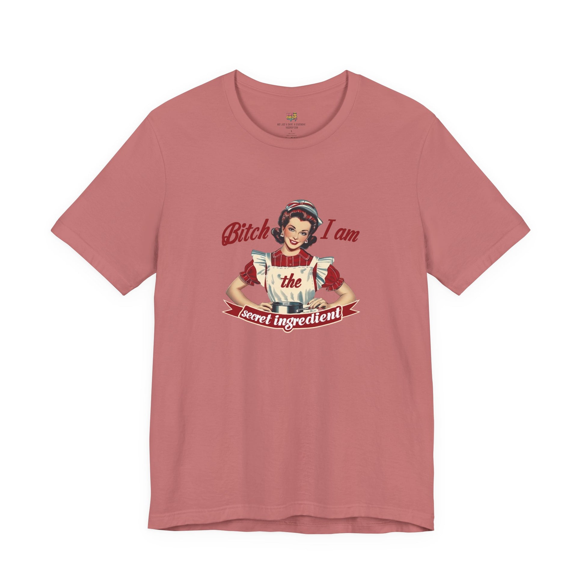 "The Secret Ingredient" Ironic Minimalist Vintage Graphic Tee