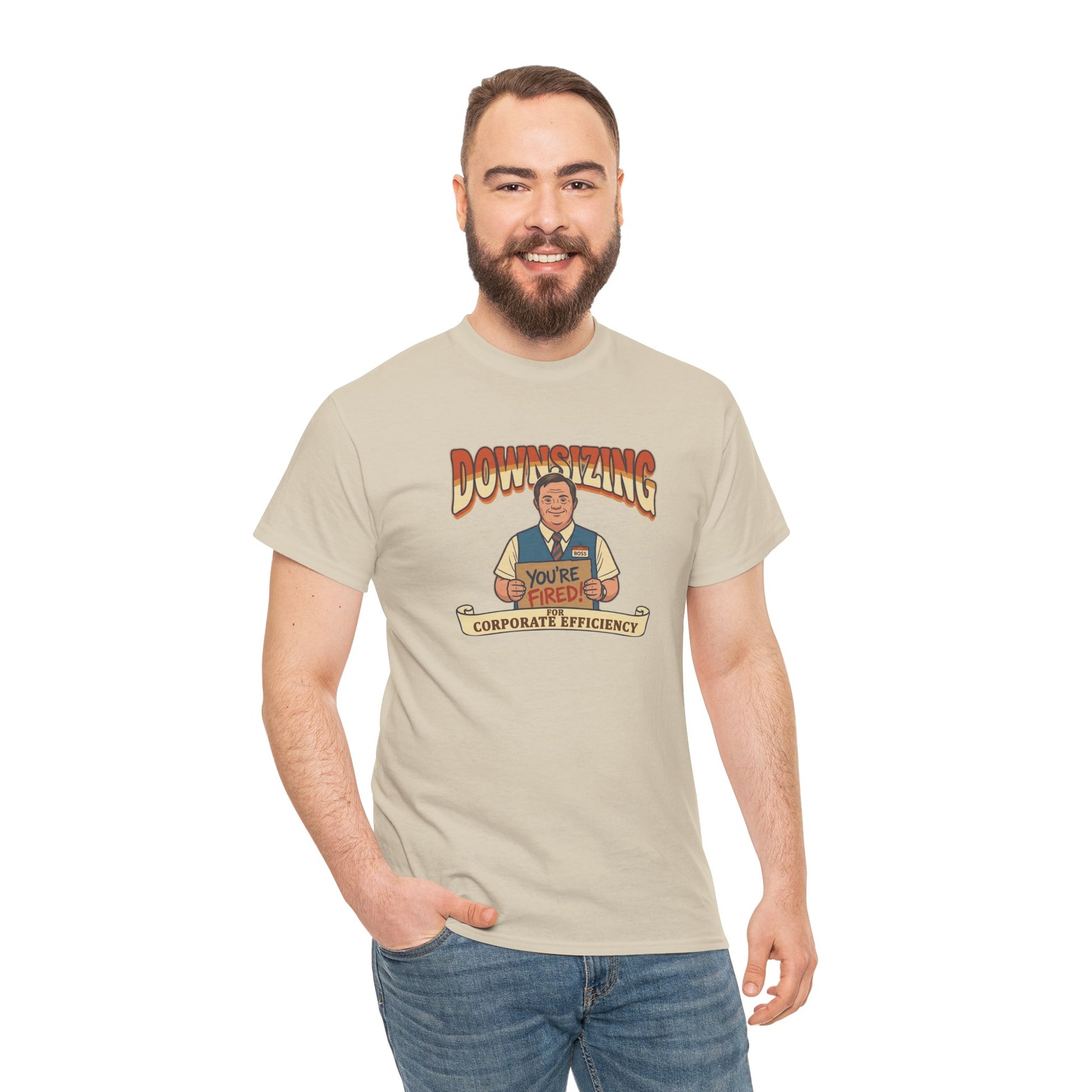 The Great Downsizing Tee - Retro Corporate Meme T-Shirt (iykyk)