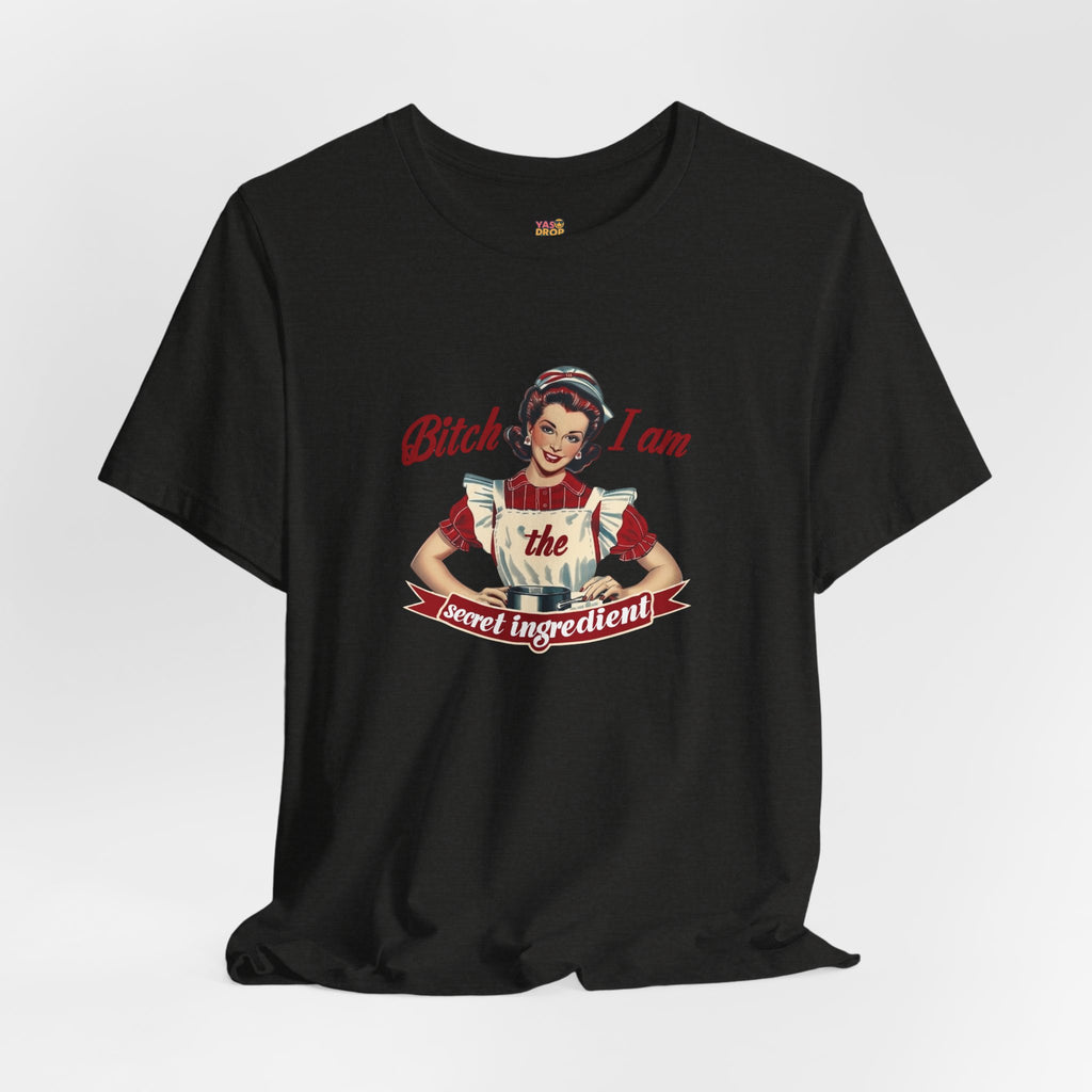 "The Secret Ingredient" Ironic Minimalist Vintage Graphic Tee