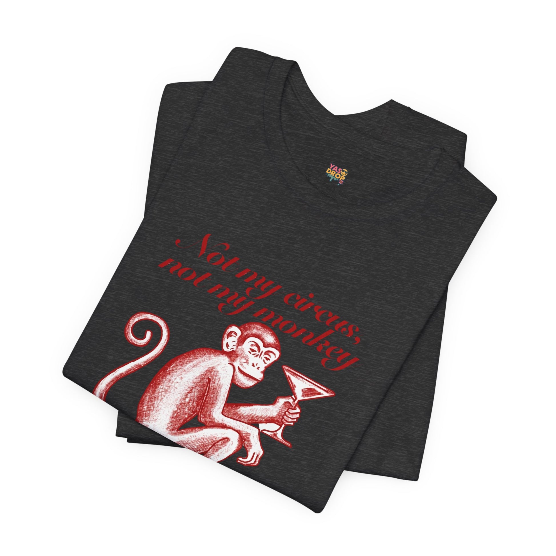 Not My Circus Not My Monkey Graphic Tee - Ironic Vintage Streetwear T-Shirt