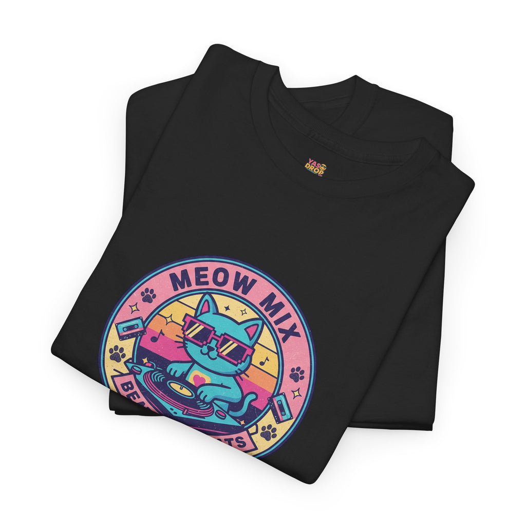 Meow Mix: Beats & Treats Retro DJ Cat Tee