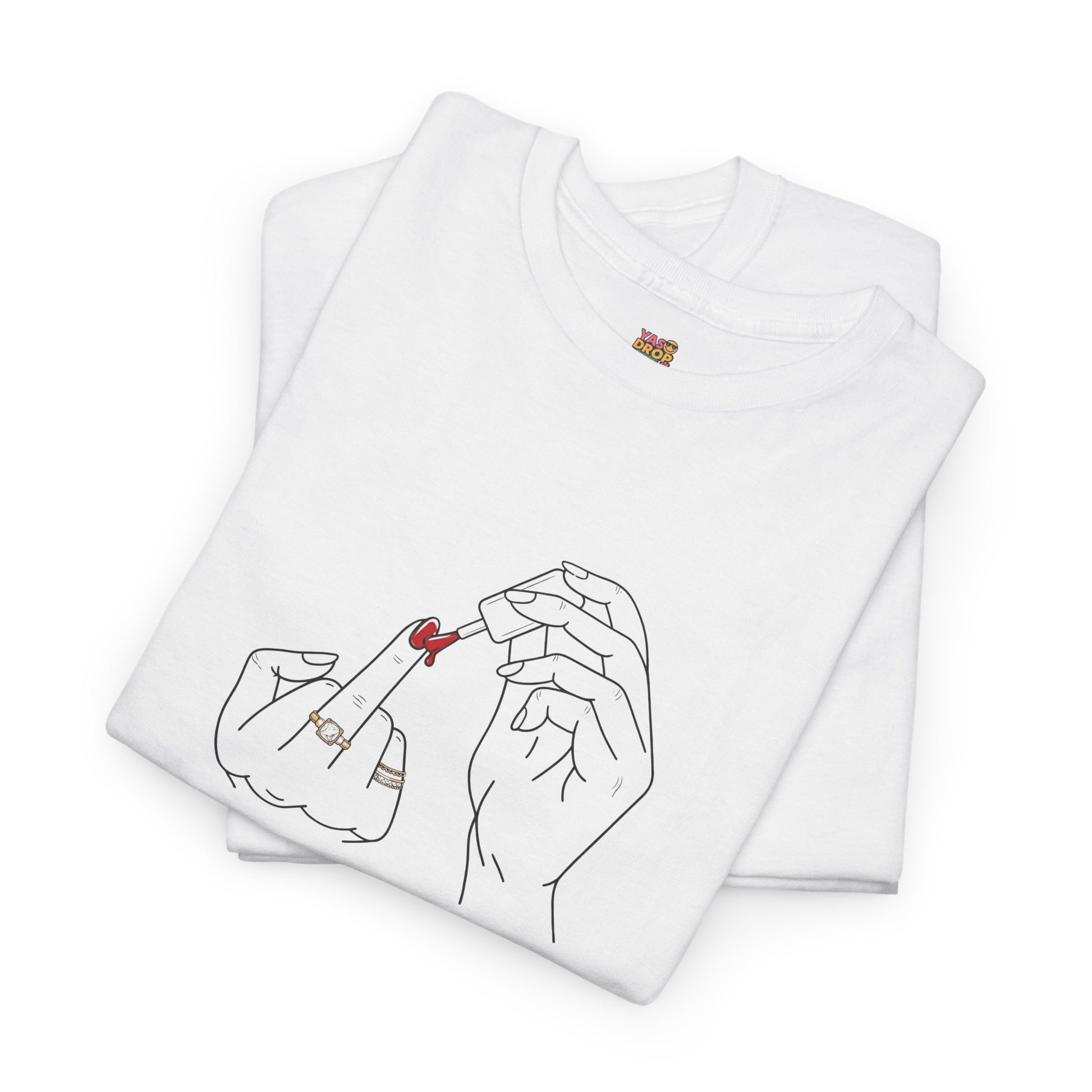 The ‘Don’t Care’ Mani Tee - Middle Finger Slay Queen Vibes