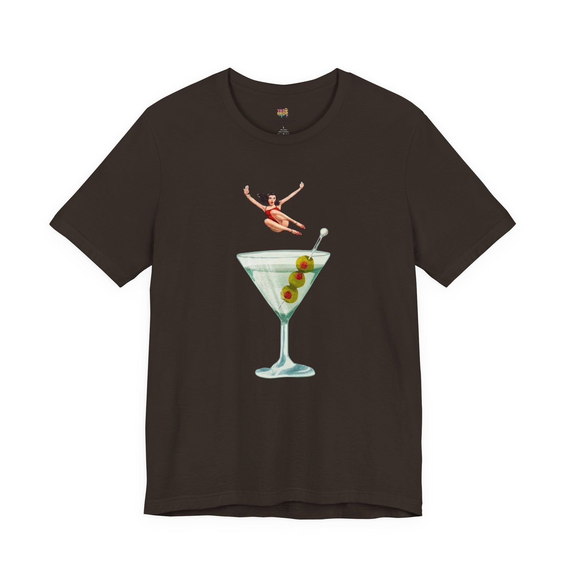 Dirty Martini Girl Graphic Tee - Retro Aesthetic Streetwear T-Shirt
