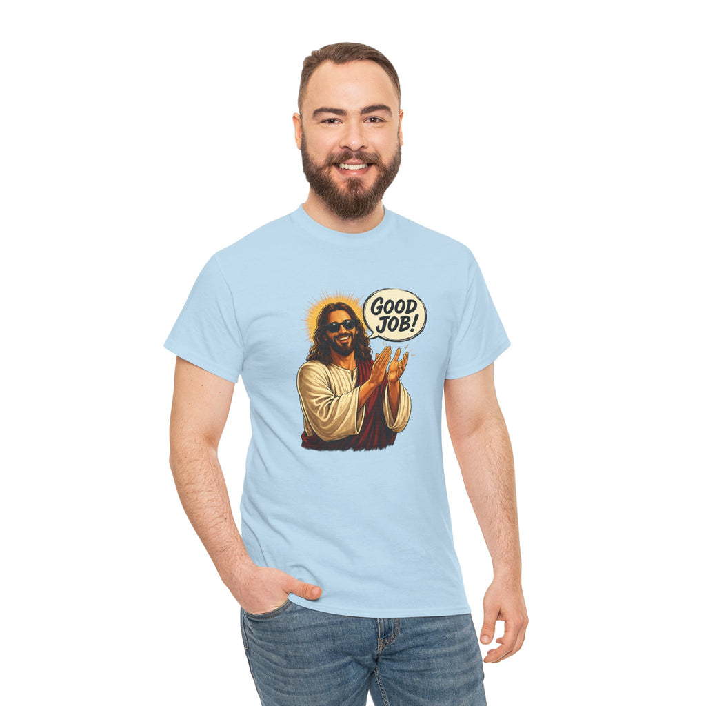The "Good Job" Savior Graphic Tee – Ironic Streetwear / Retro Aesthetic Unisex Shirt