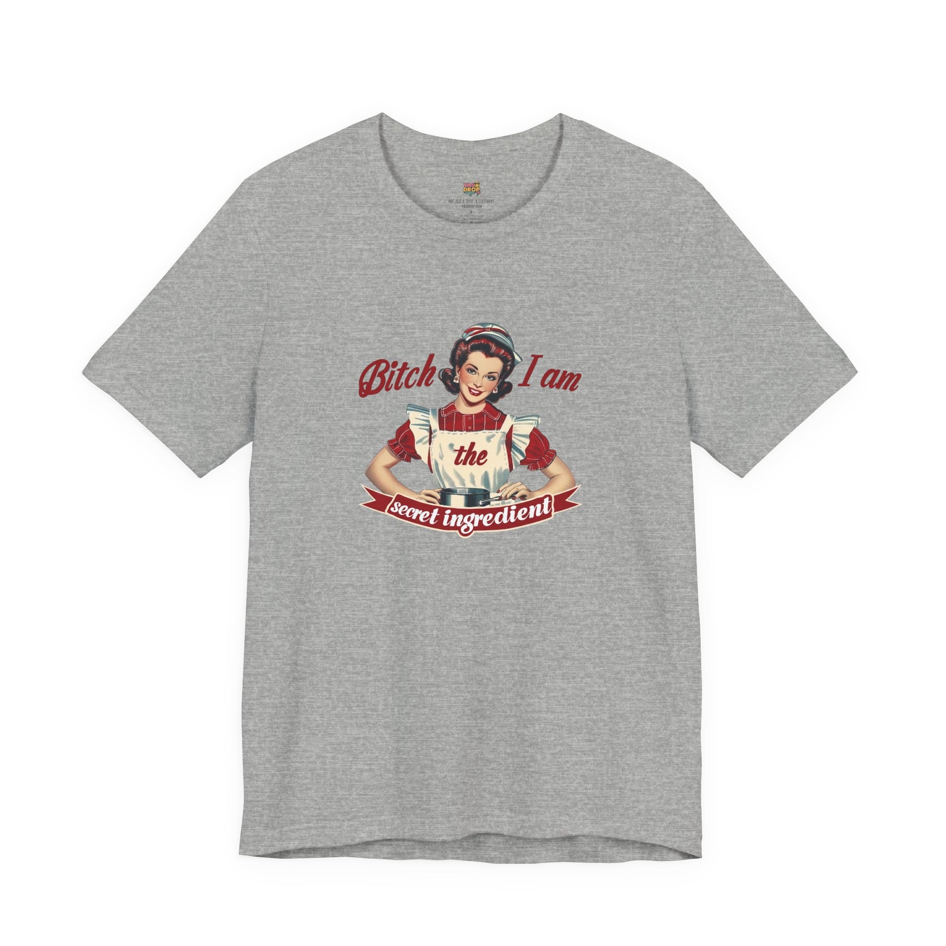 "The Secret Ingredient" Ironic Minimalist Vintage Graphic Tee