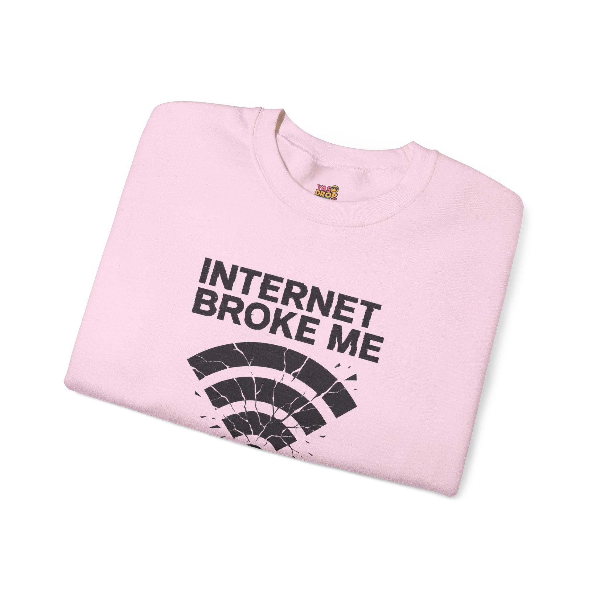 Internet Broke Me Sweatshirt - Wi-Fi Crash Glitchcore Streetwear