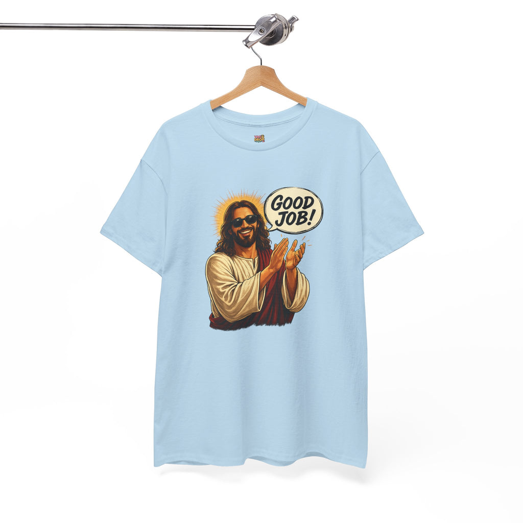 The "Good Job" Savior Graphic Tee – Ironic Streetwear / Retro Aesthetic Unisex Shirt
