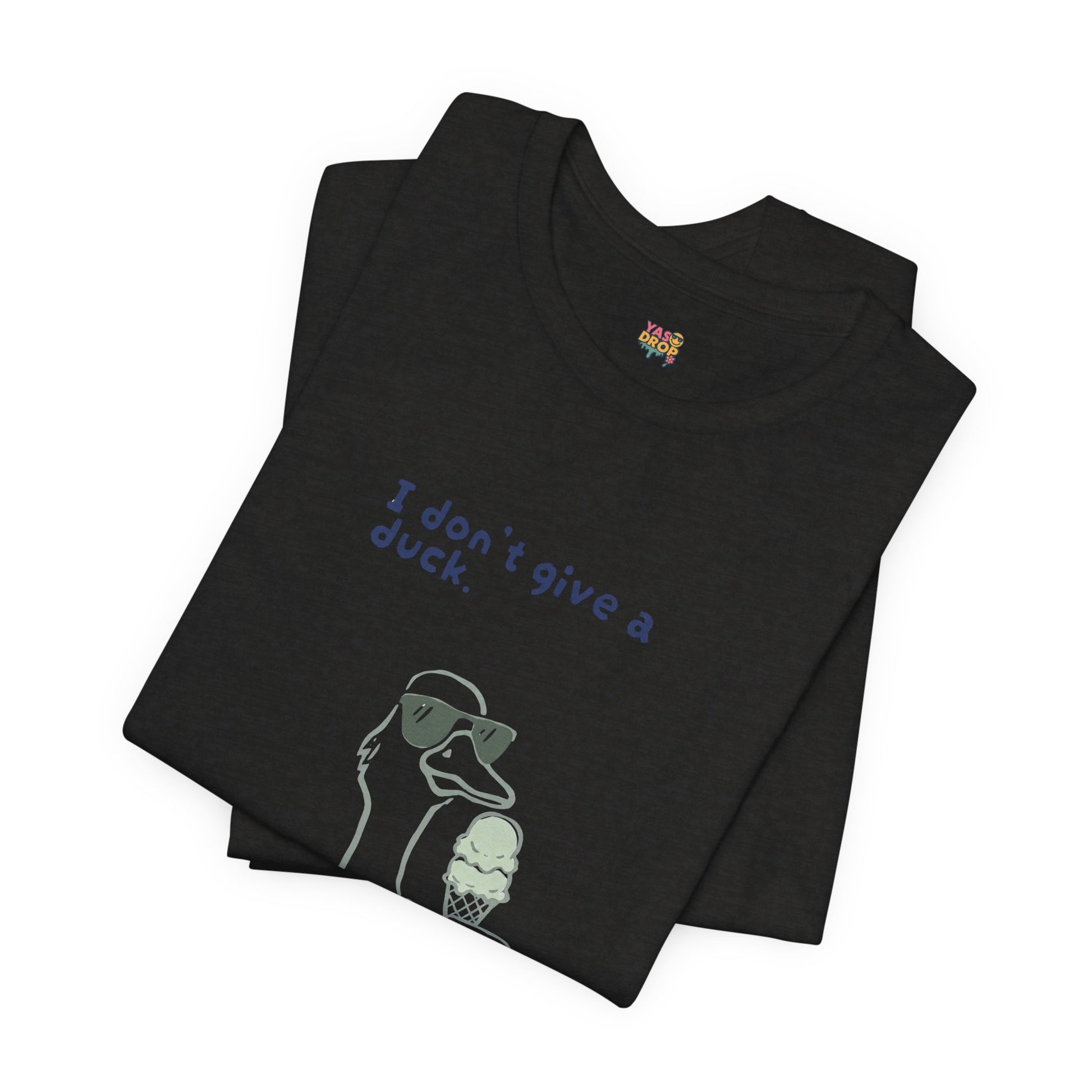 I Don't Give A Duck Graphic Tee – Ironic Minimalist Streetwear T-Shirt