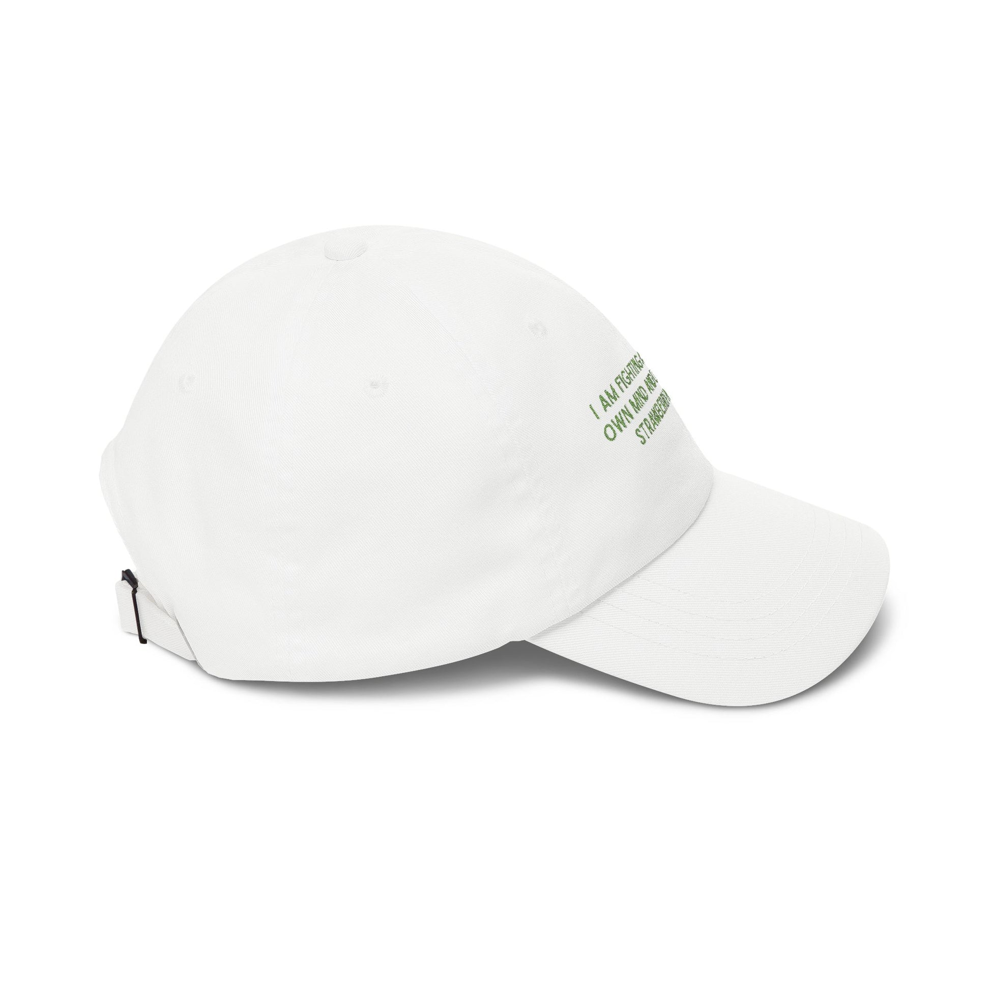 “I Am Fighting A War In My Own Mind And Losing To A Strawberry Matcha” Embroidered Hat