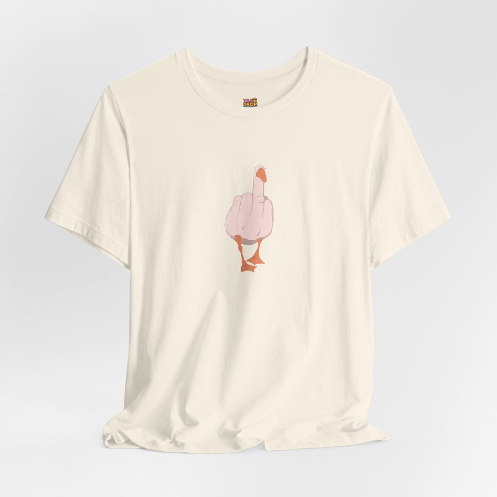 The "Unbothered" Ironic Duck Graphic Tee - Funny Chaotic Streetwear Graphic T-Shirt