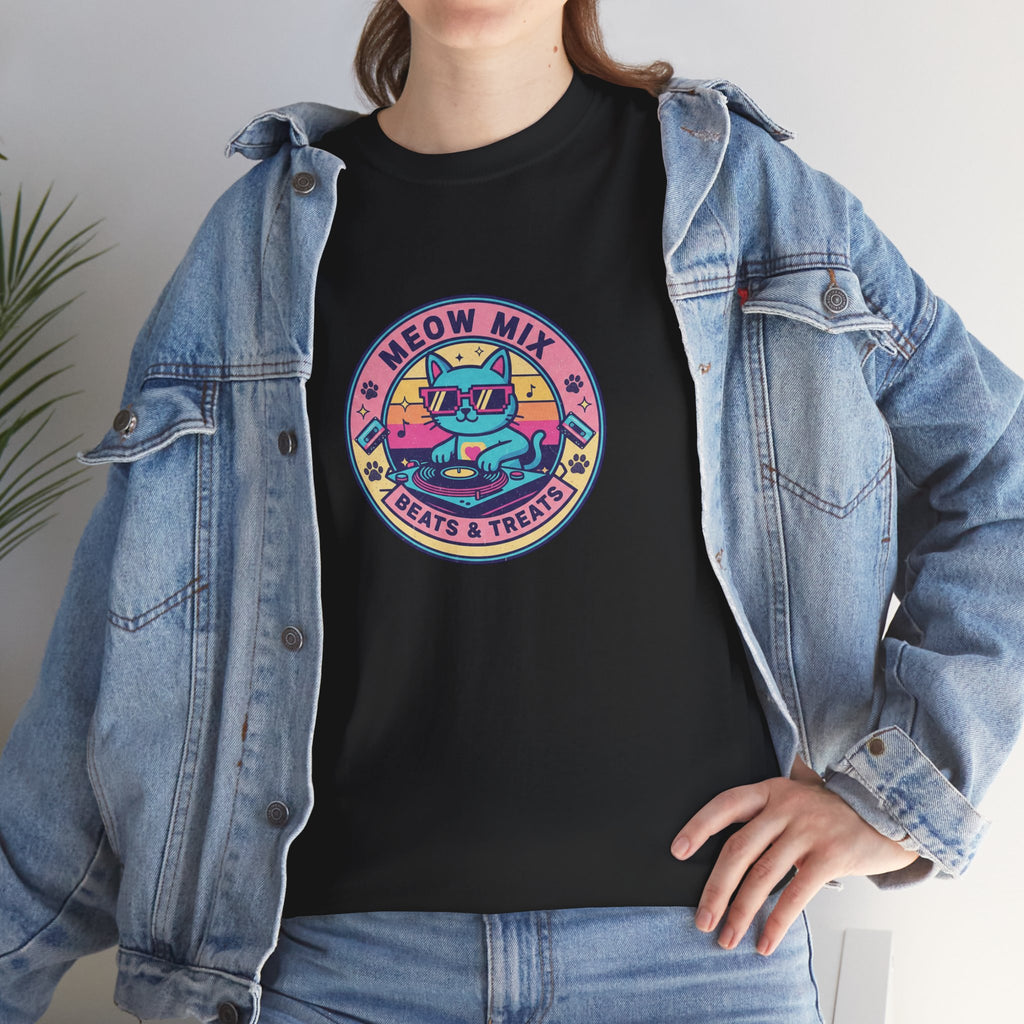 Meow Mix: Beats & Treats Retro DJ Cat Tee