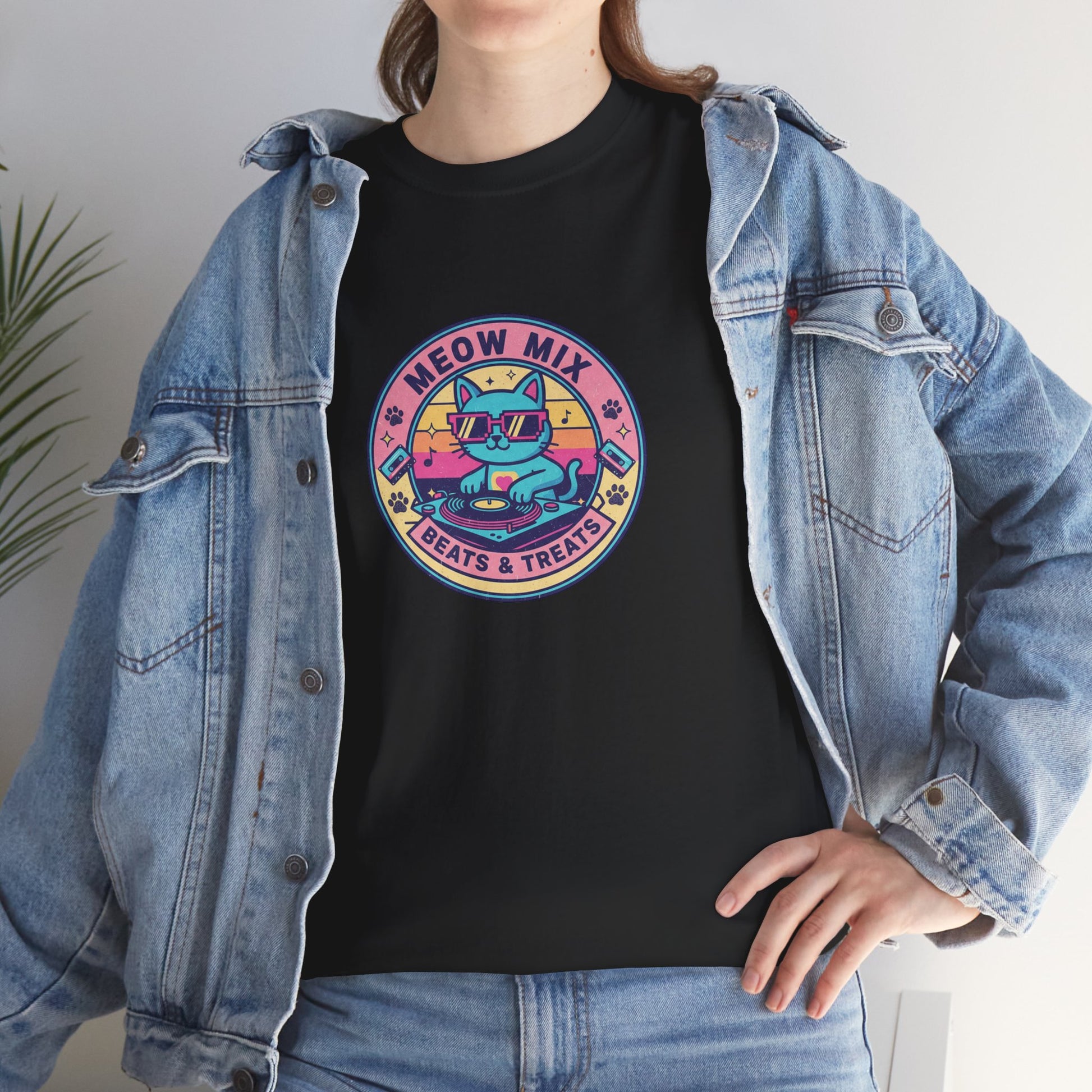 Meow Mix: Beats & Treats Retro DJ Cat Tee