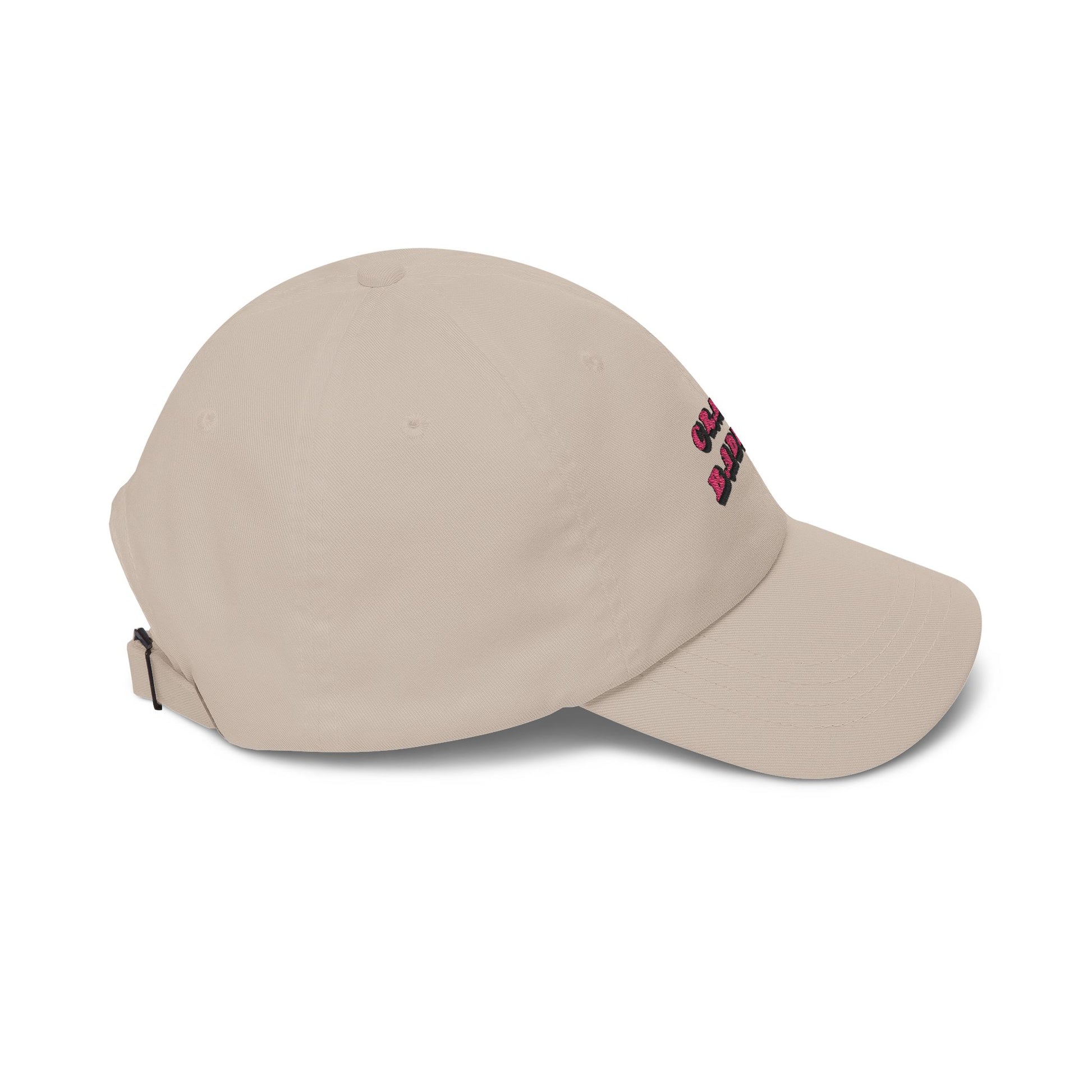 Premium Quality "Crazy Baddie" Embroidered Dad Hat – Retro Pink 3D Block Lettering