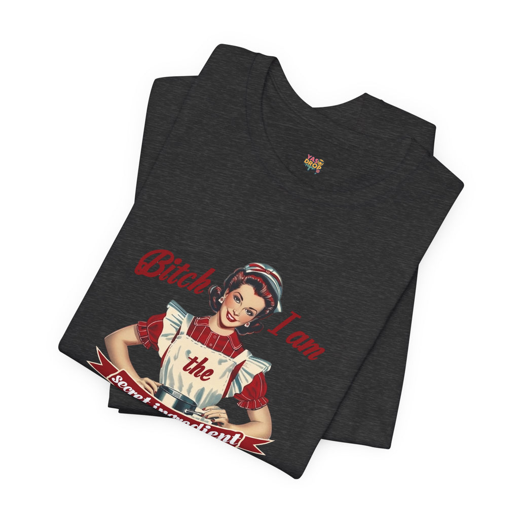 "The Secret Ingredient" Ironic Minimalist Vintage Graphic Tee