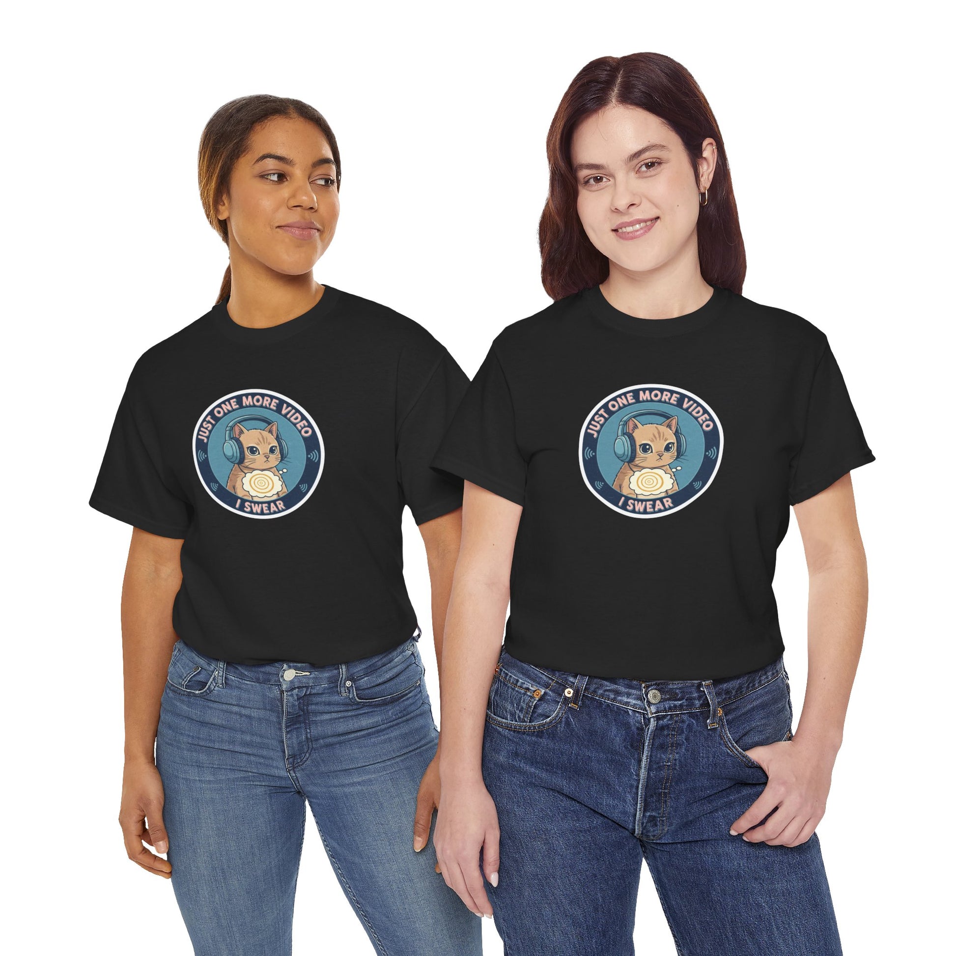 Just One More Video I Swear: Cute Cat Addiction Tee