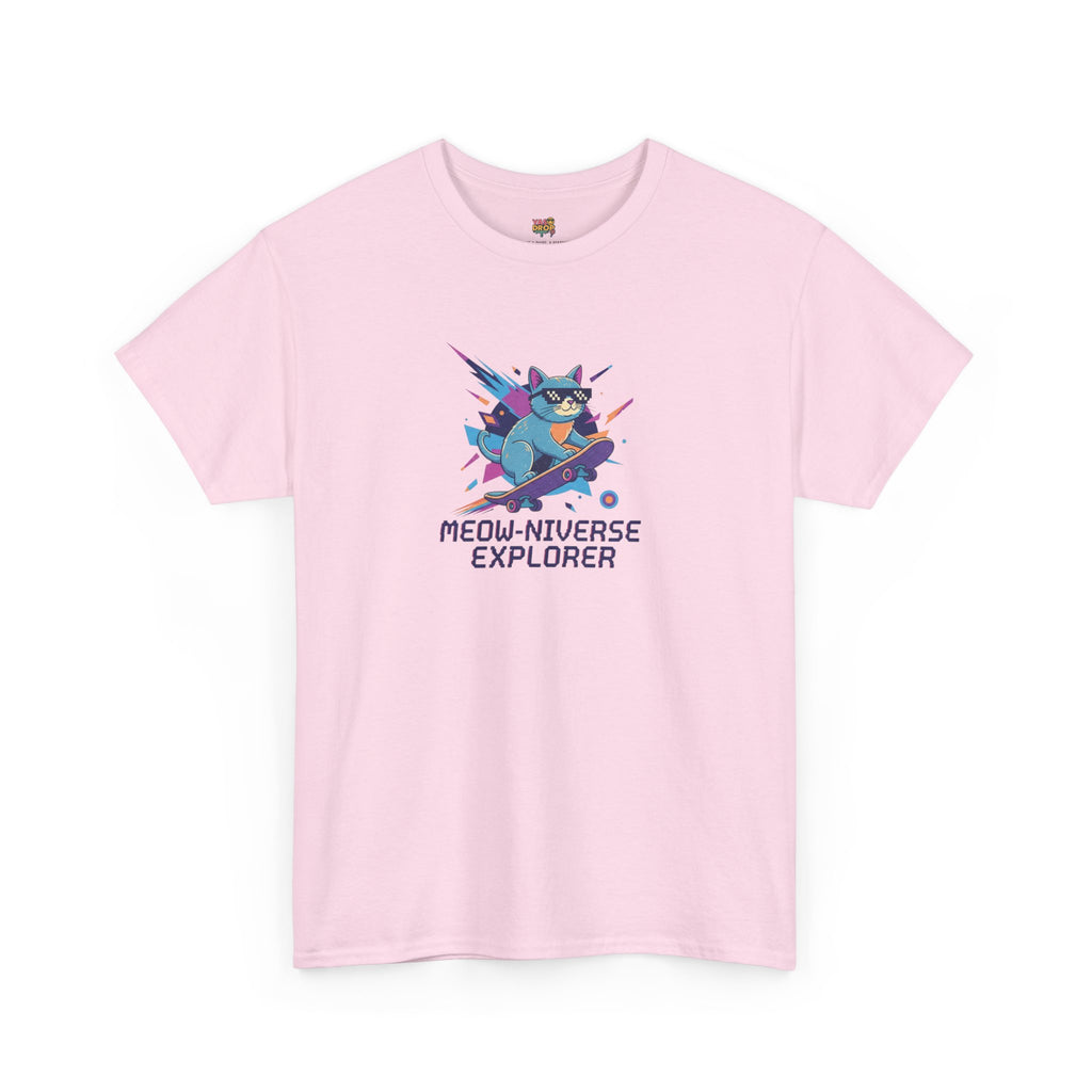 MEOW-NIVERSE EXPLORER: Retro Cyber Cat Skater Tee