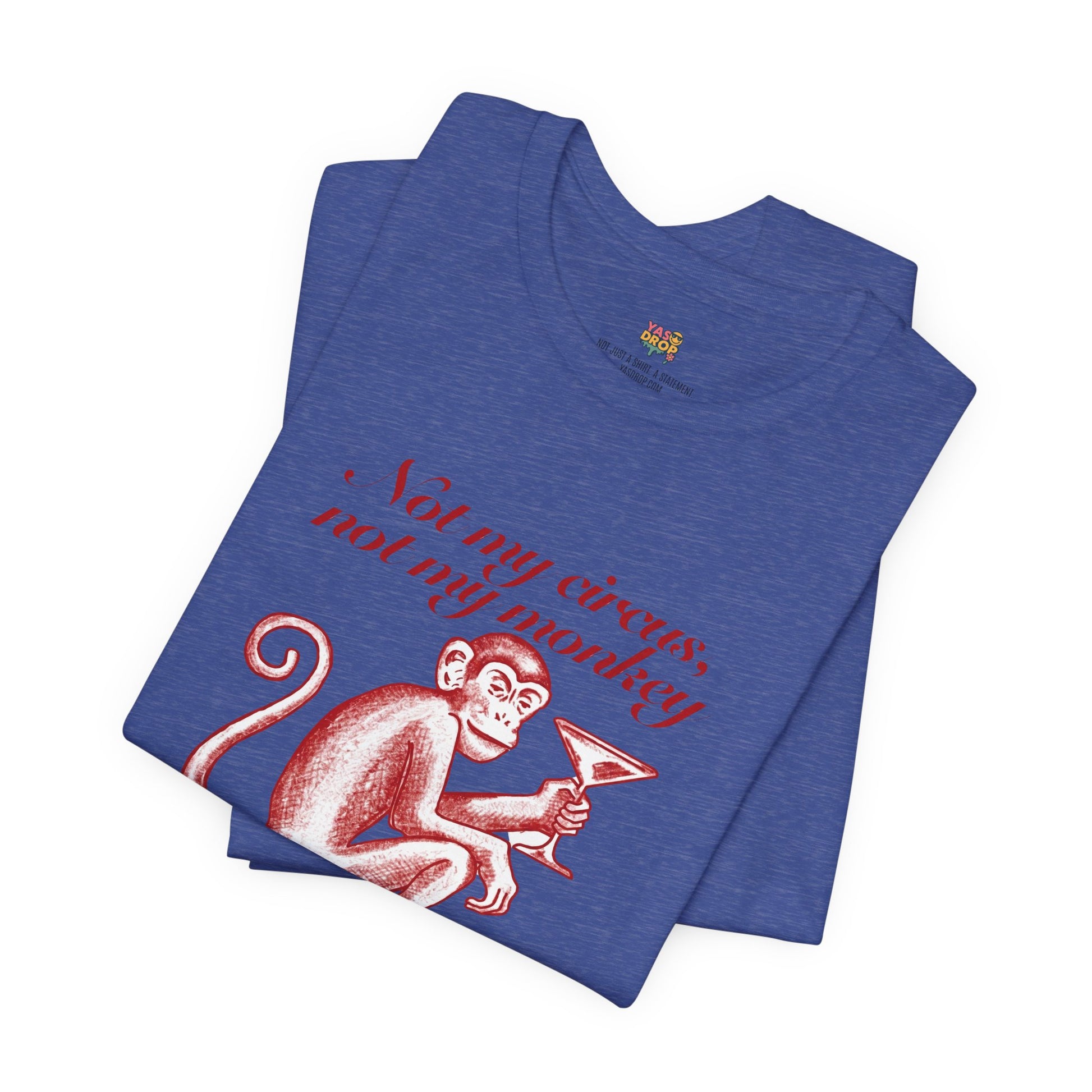 Not My Circus Not My Monkey Graphic Tee - Ironic Vintage Streetwear T-Shirt