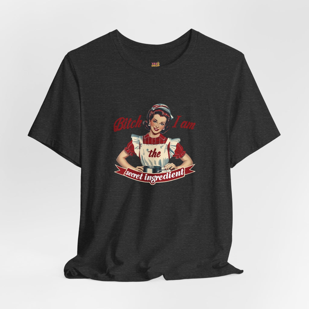 "The Secret Ingredient" Ironic Minimalist Vintage Graphic Tee