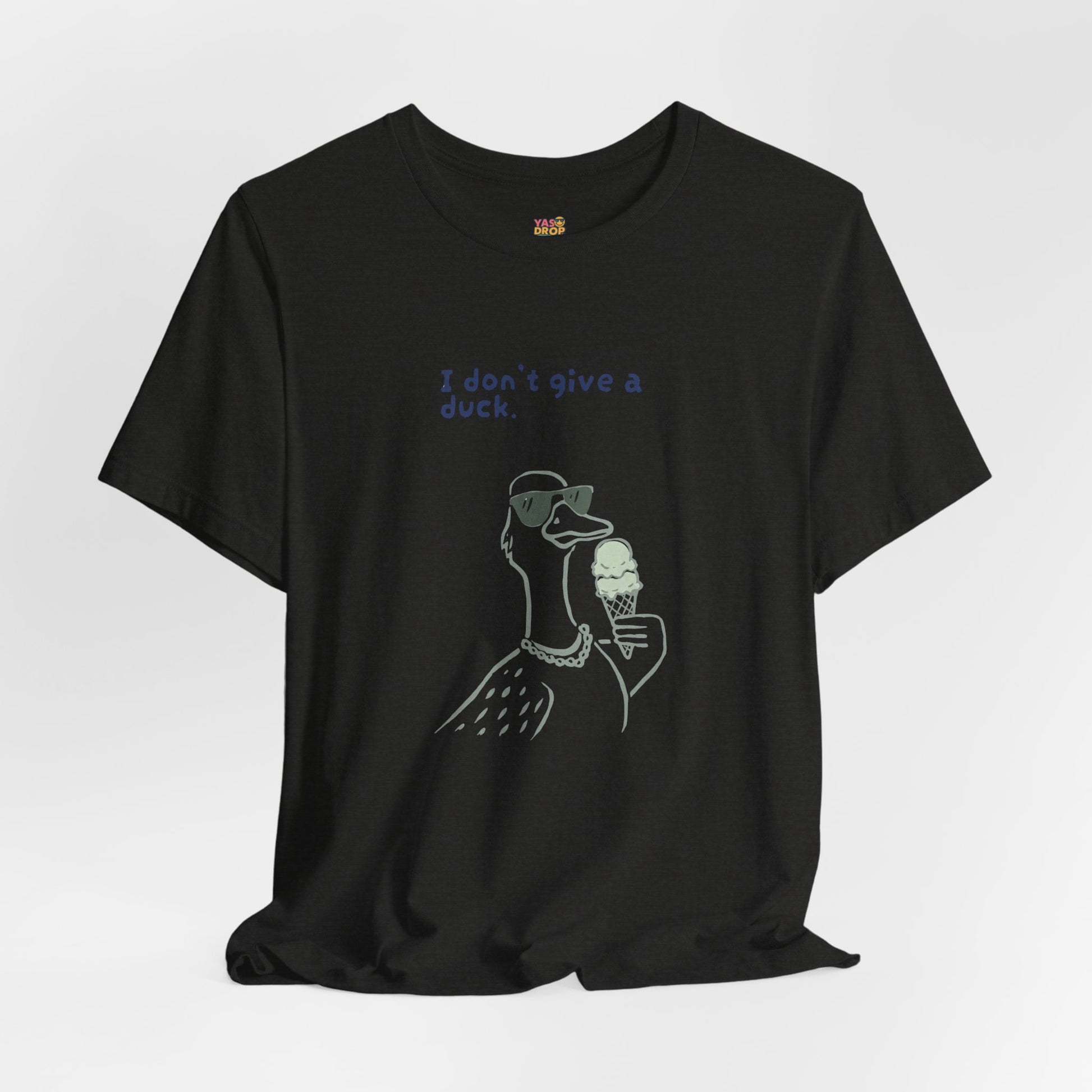 I Don't Give A Duck Graphic Tee – Ironic Minimalist Streetwear T-Shirt