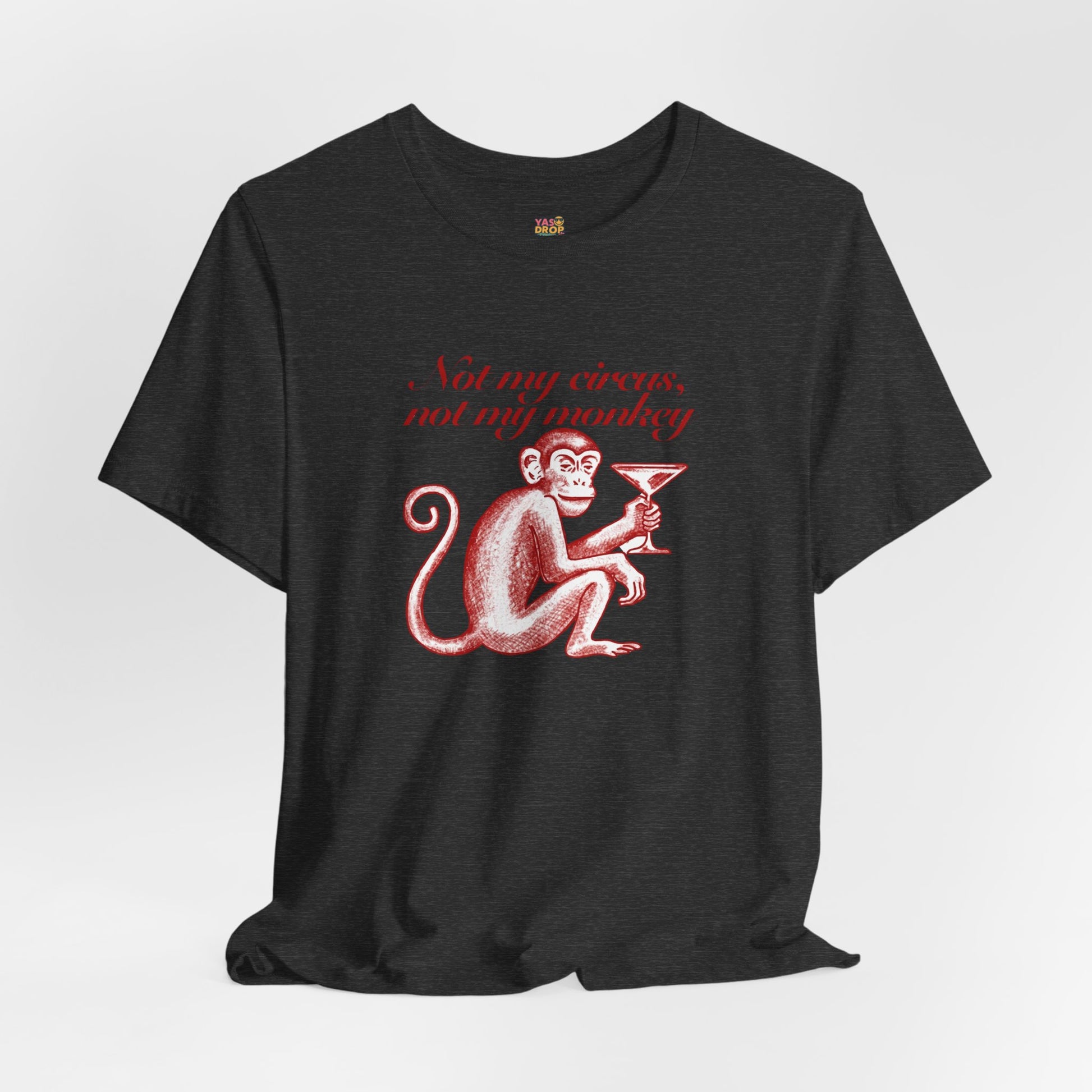 Not My Circus Not My Monkey Graphic Tee - Ironic Vintage Streetwear T-Shirt