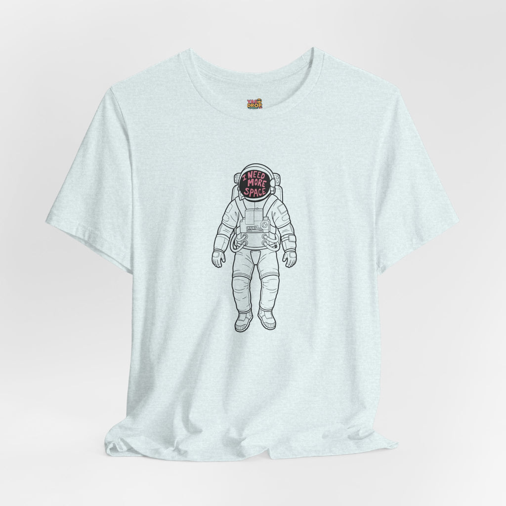"I Need More Space" Astronaut Graphic Tee – Y2K Retro Streetwear T-Shirt