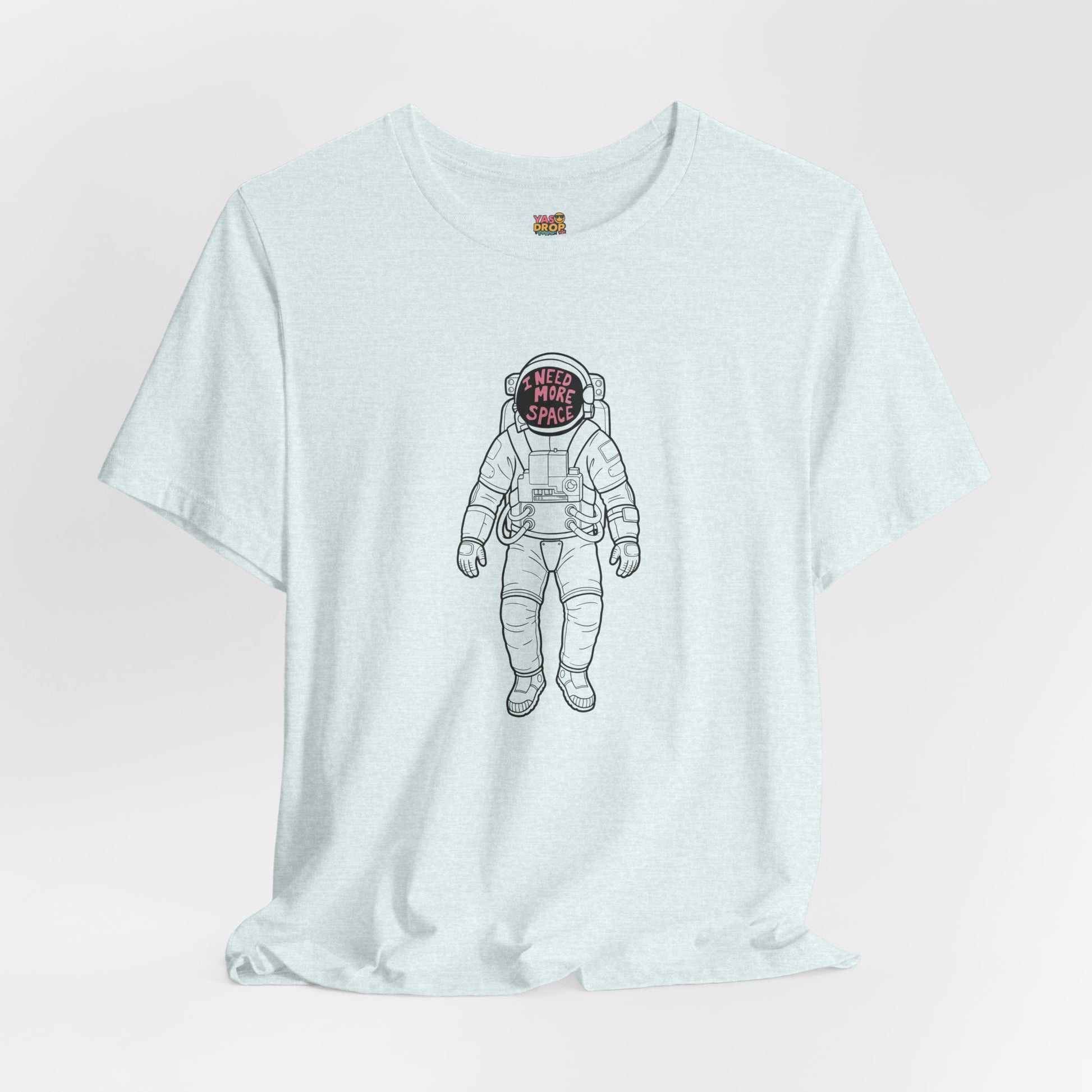 "I Need More Space" Astronaut Graphic Tee – Y2K Retro Streetwear T-Shirt