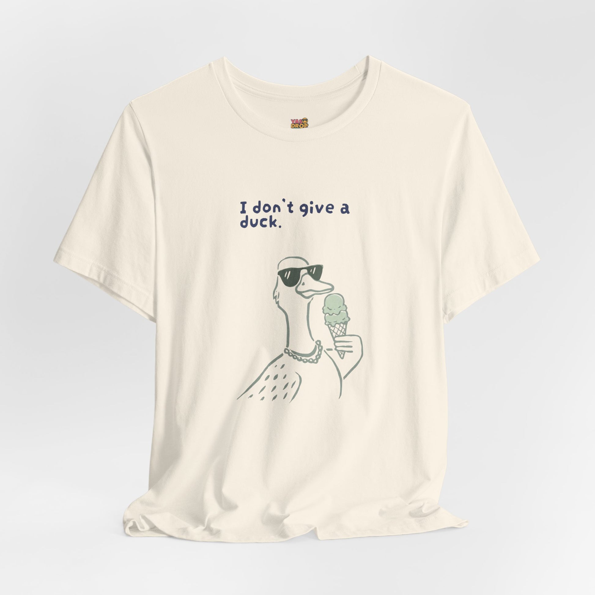 I Don't Give A Duck Graphic Tee – Ironic Minimalist Streetwear T-Shirt