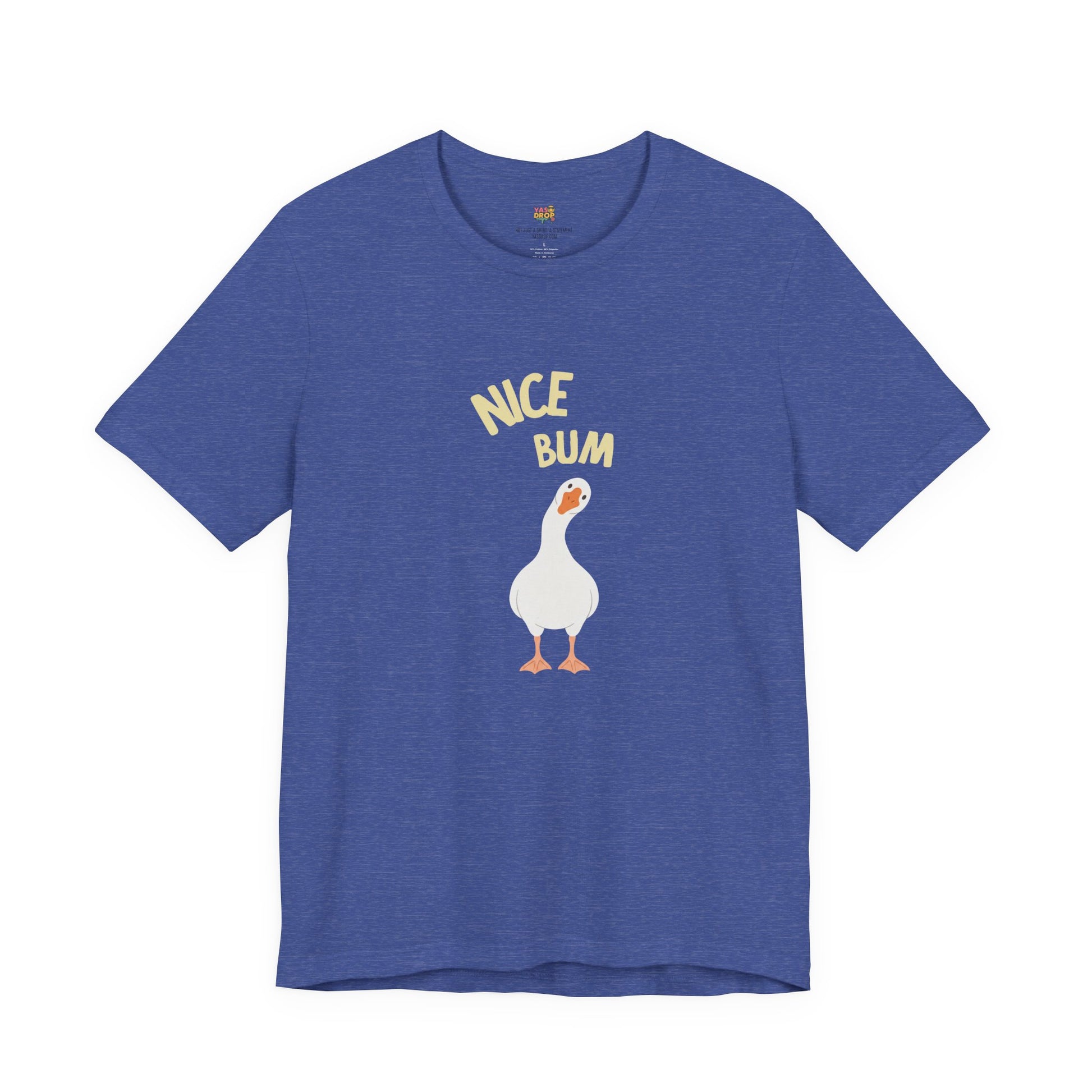 "Nice Bum" Silly Goose Graphic Tee – Ironic Minimalist Streetwear