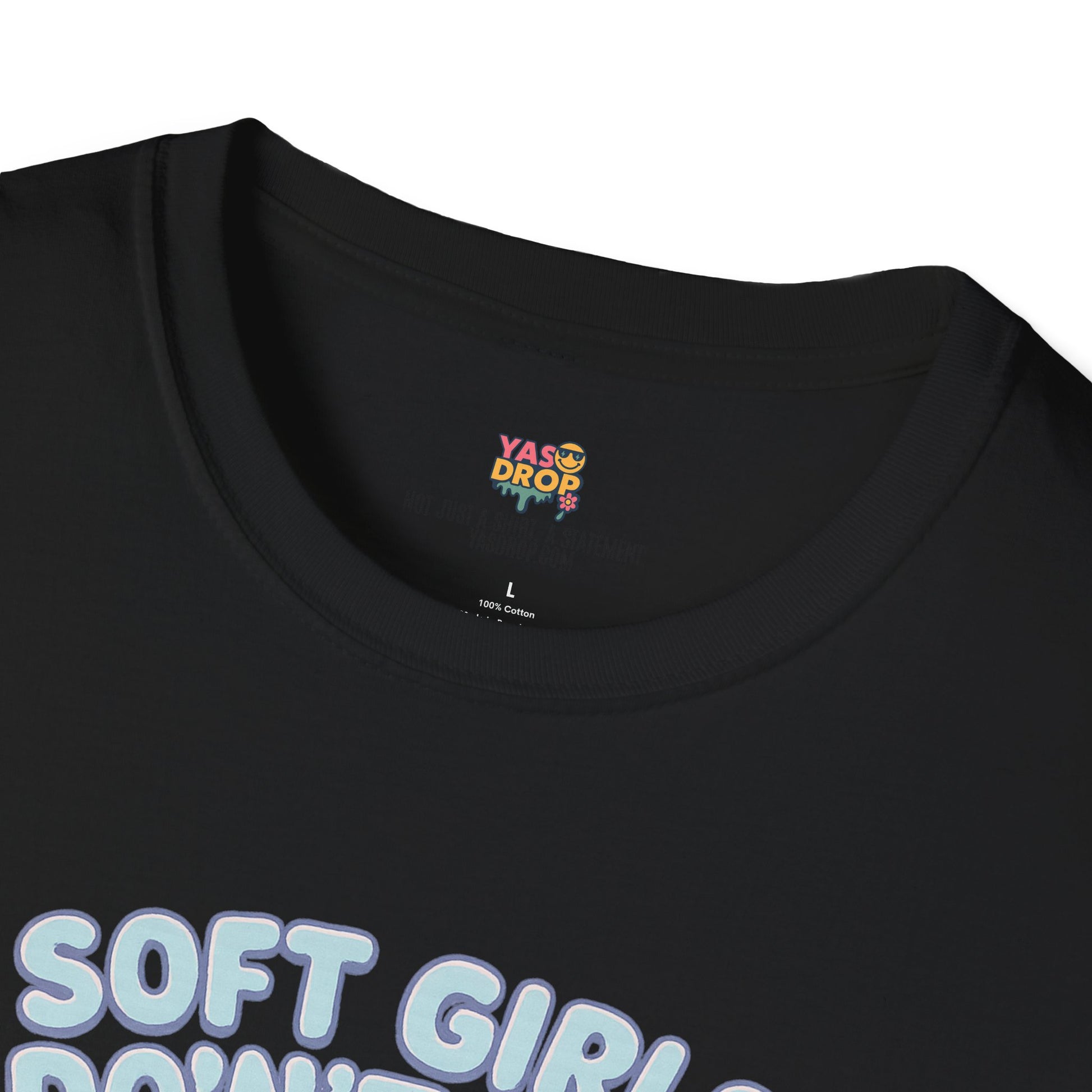 Soft Girls Don’t Cry (They Dissociate) – Pastel Sadcore Tee