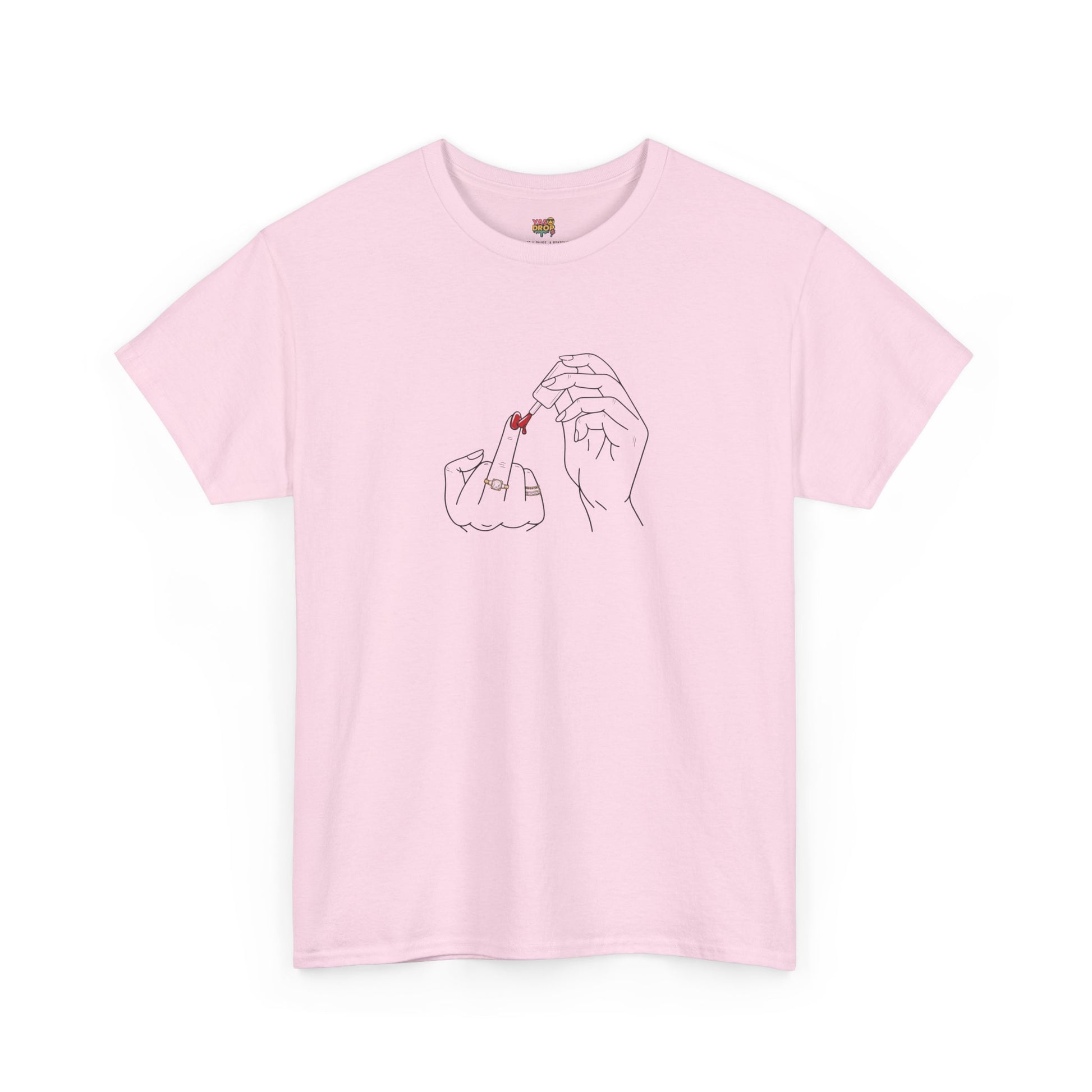 The ‘Don’t Care’ Mani Tee - Middle Finger Slay Queen Vibes