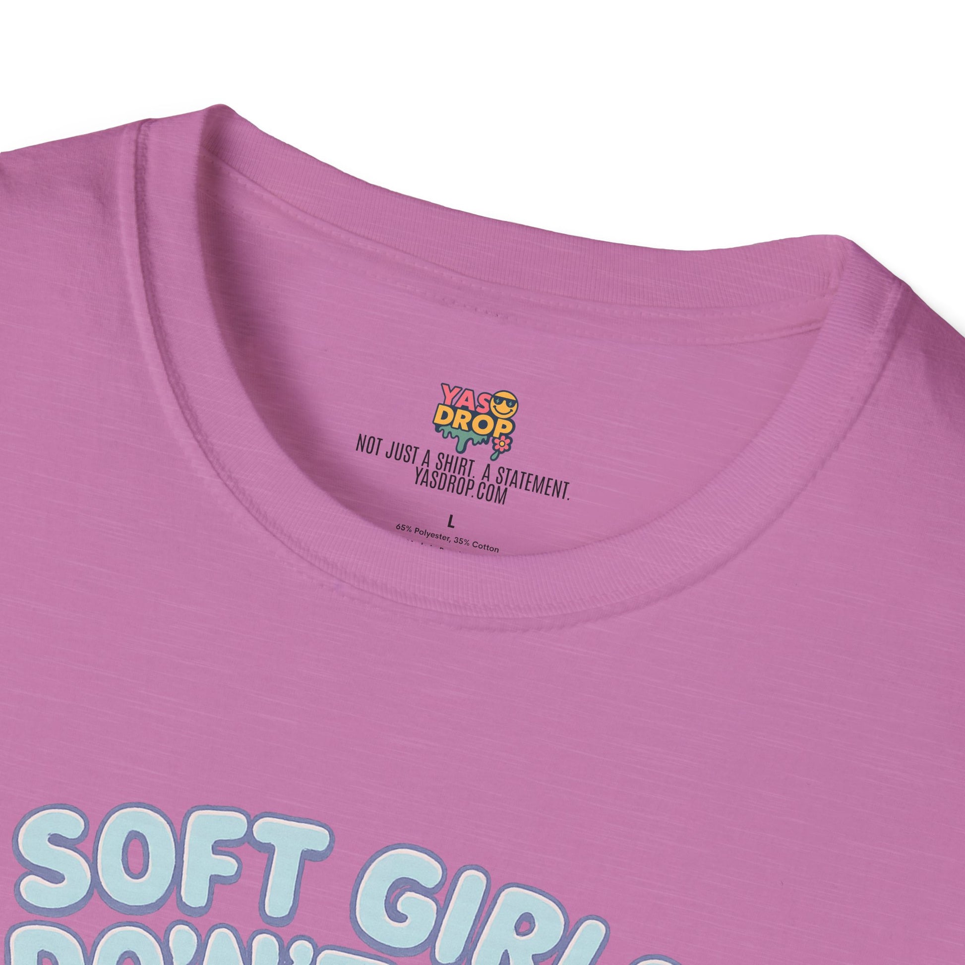 Soft Girls Don’t Cry (They Dissociate) – Pastel Sadcore Tee
