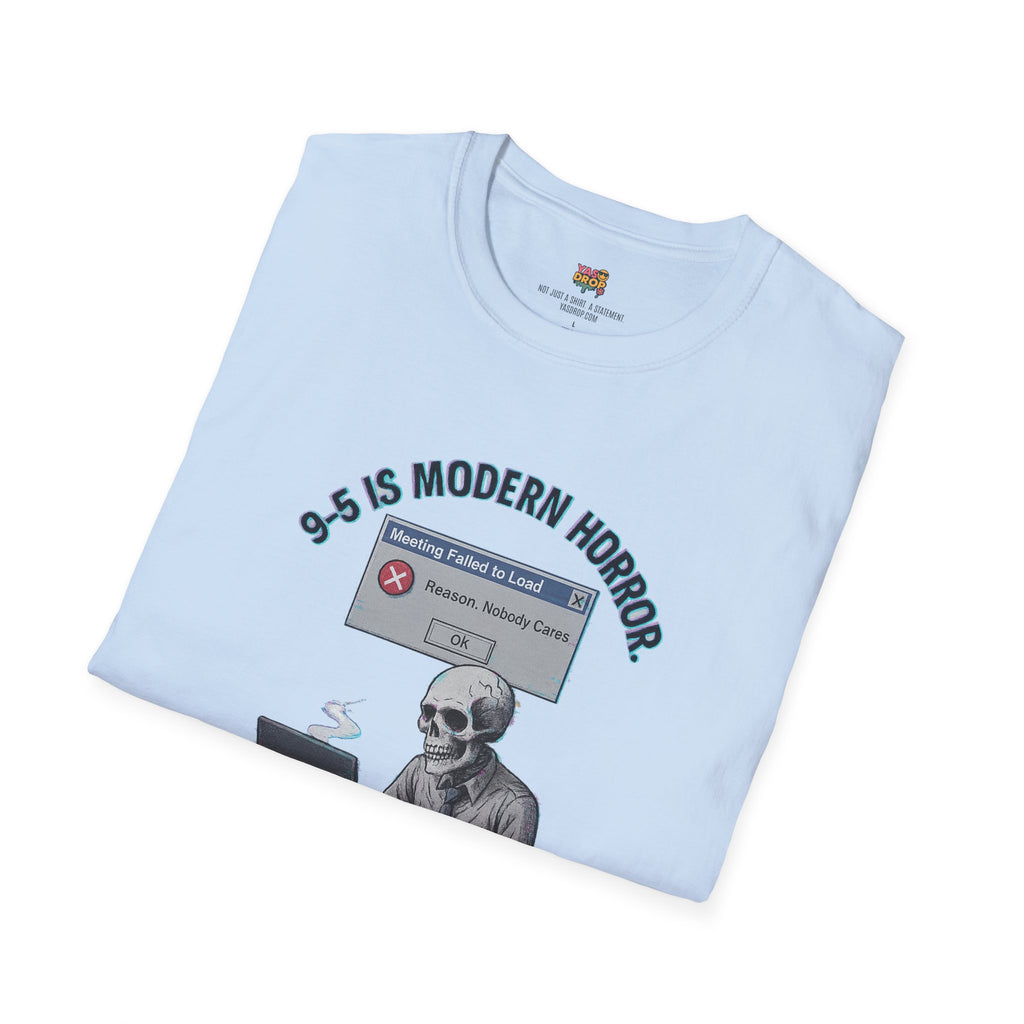 Modern Horror: 9-5 Skeleton Tee