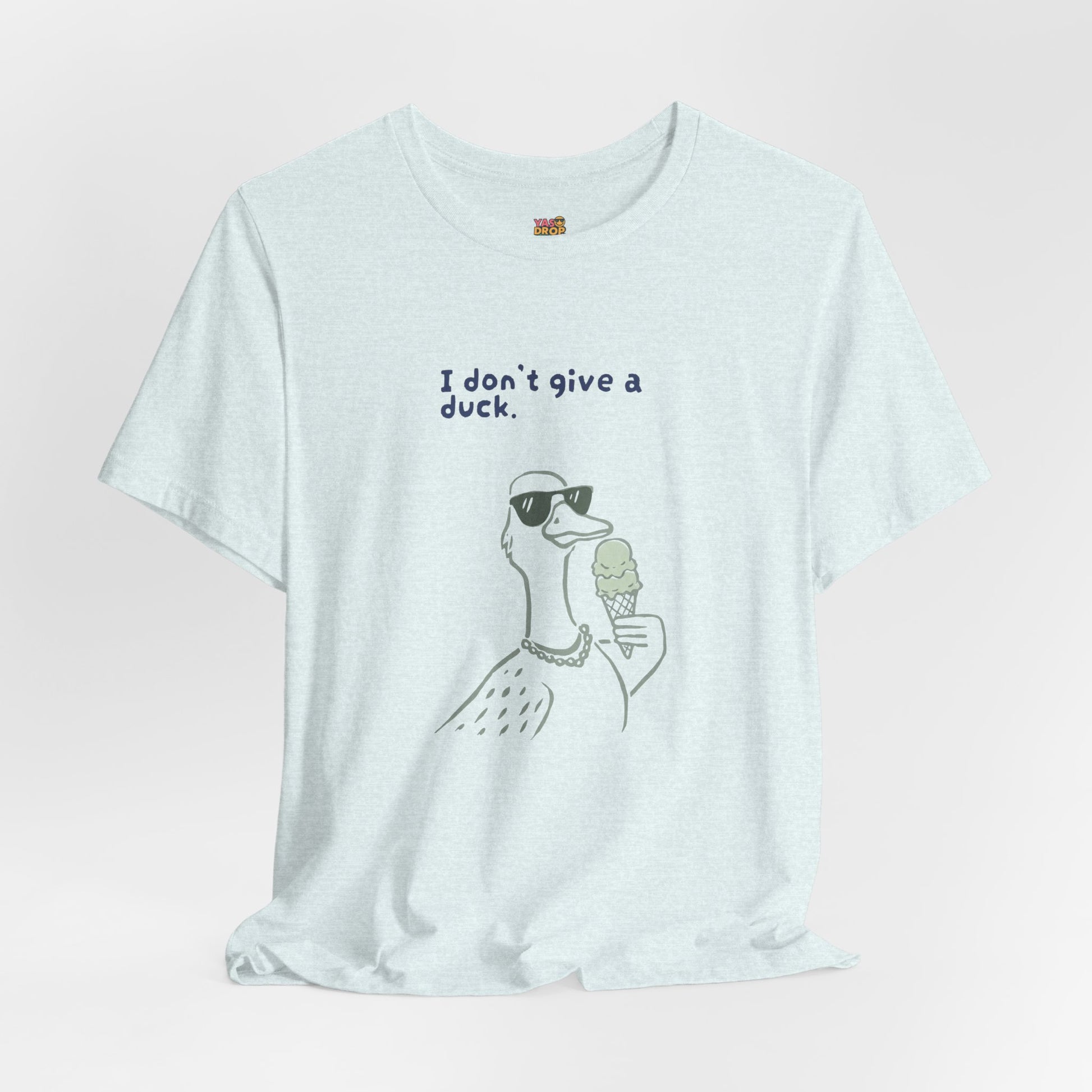 I Don't Give A Duck Graphic Tee – Ironic Minimalist Streetwear T-Shirt