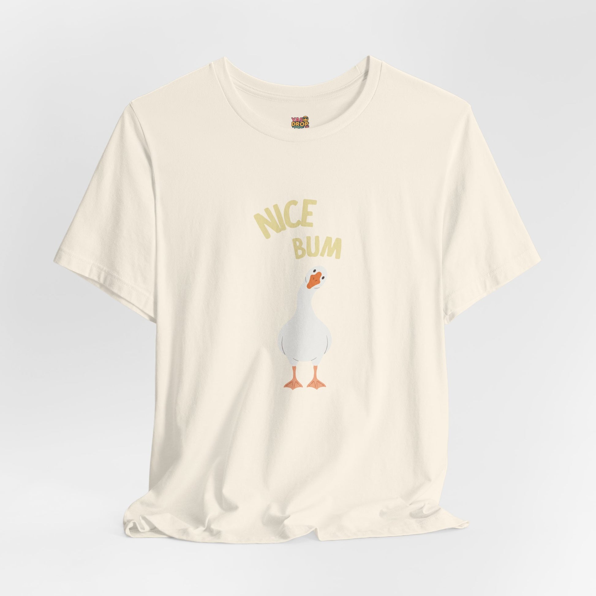 "Nice Bum" Silly Goose Graphic Tee – Ironic Minimalist Streetwear