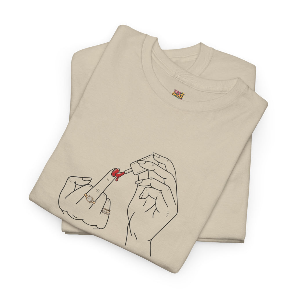 The ‘Don’t Care’ Mani Tee - Middle Finger Slay Queen Vibes