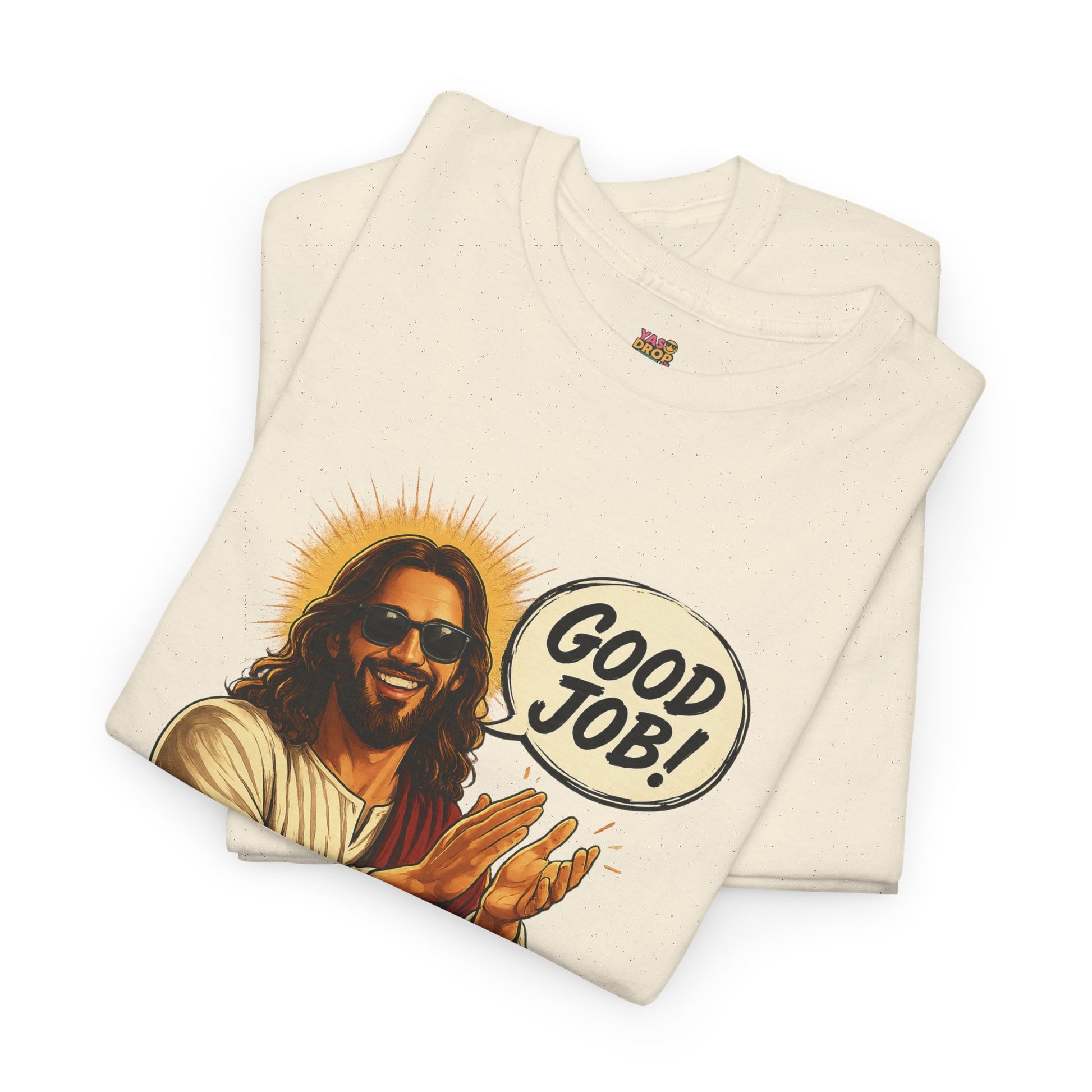 The "Good Job" Savior Graphic Tee – Ironic Streetwear / Retro Aesthetic Unisex Shirt