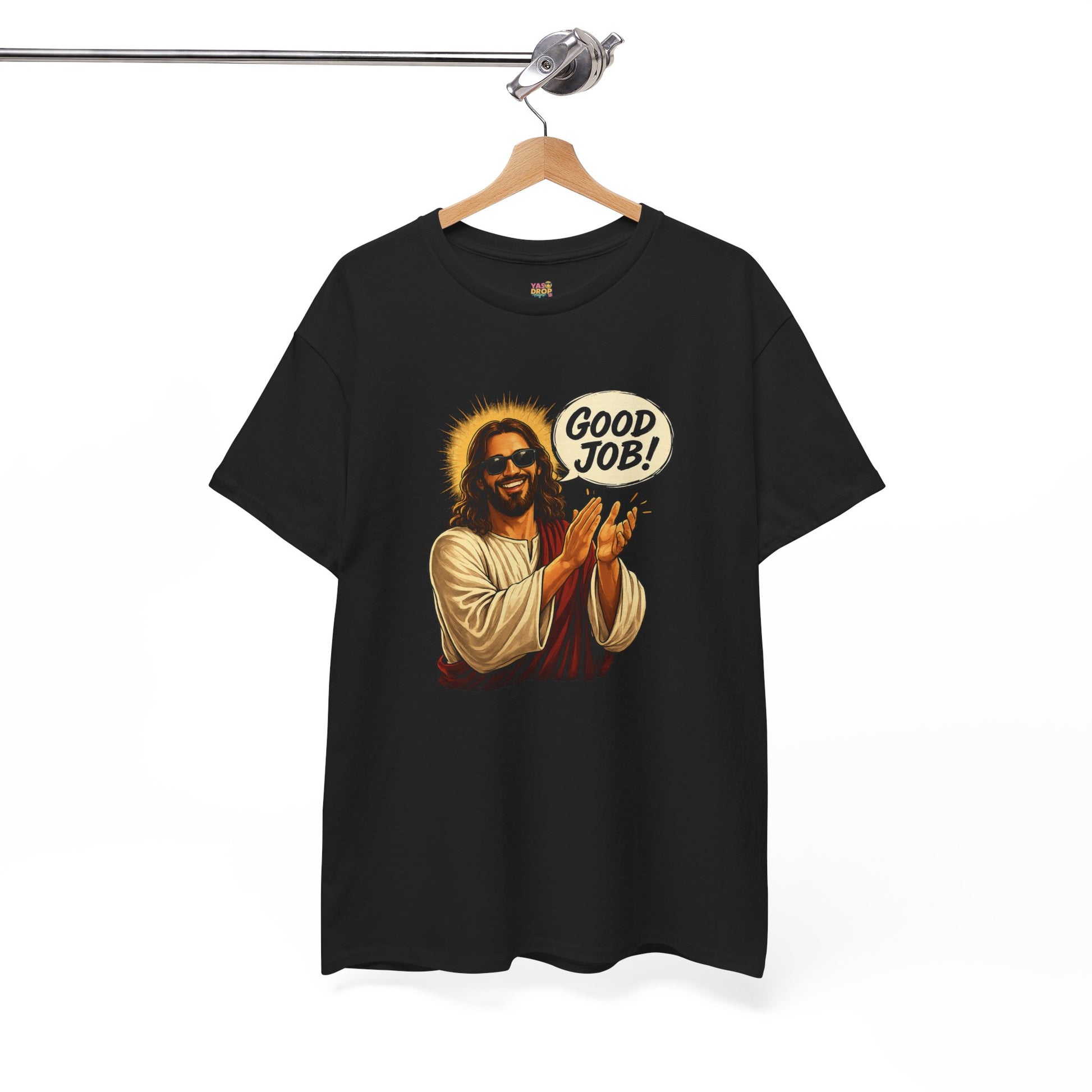 The "Good Job" Savior Graphic Tee – Ironic Streetwear / Retro Aesthetic Unisex Shirt