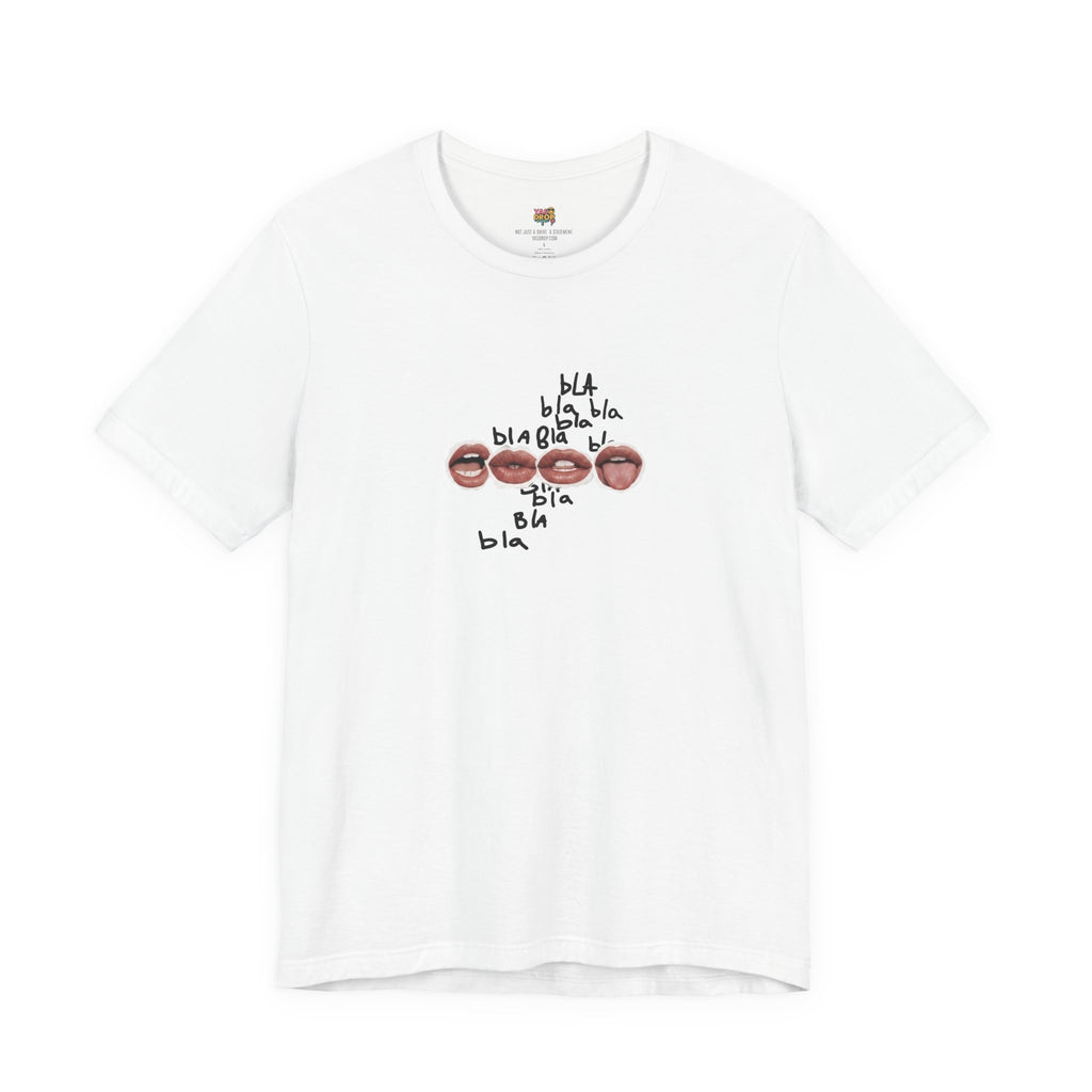 "Bla Bla Bla" Graphic Tee – Ironic Minimalism Streetwear T-Shirt white 