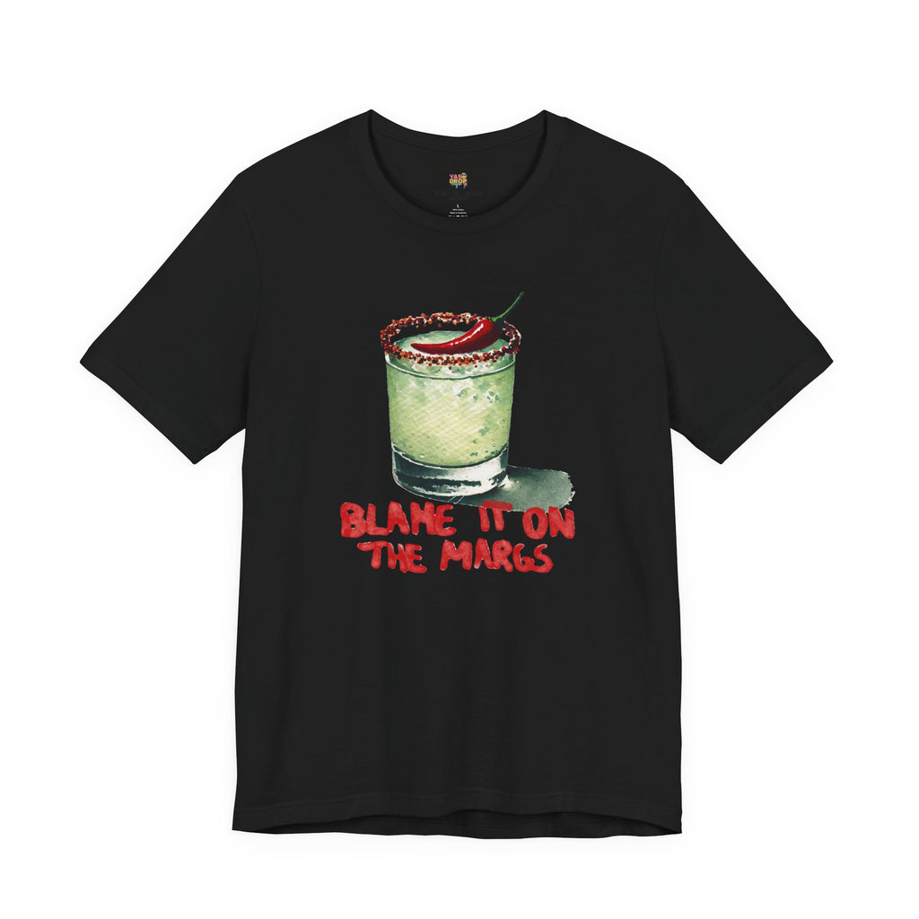"Blame It On The Margs" Spicy Margarita Graphic Tee - Aesthetic Streetwear black
