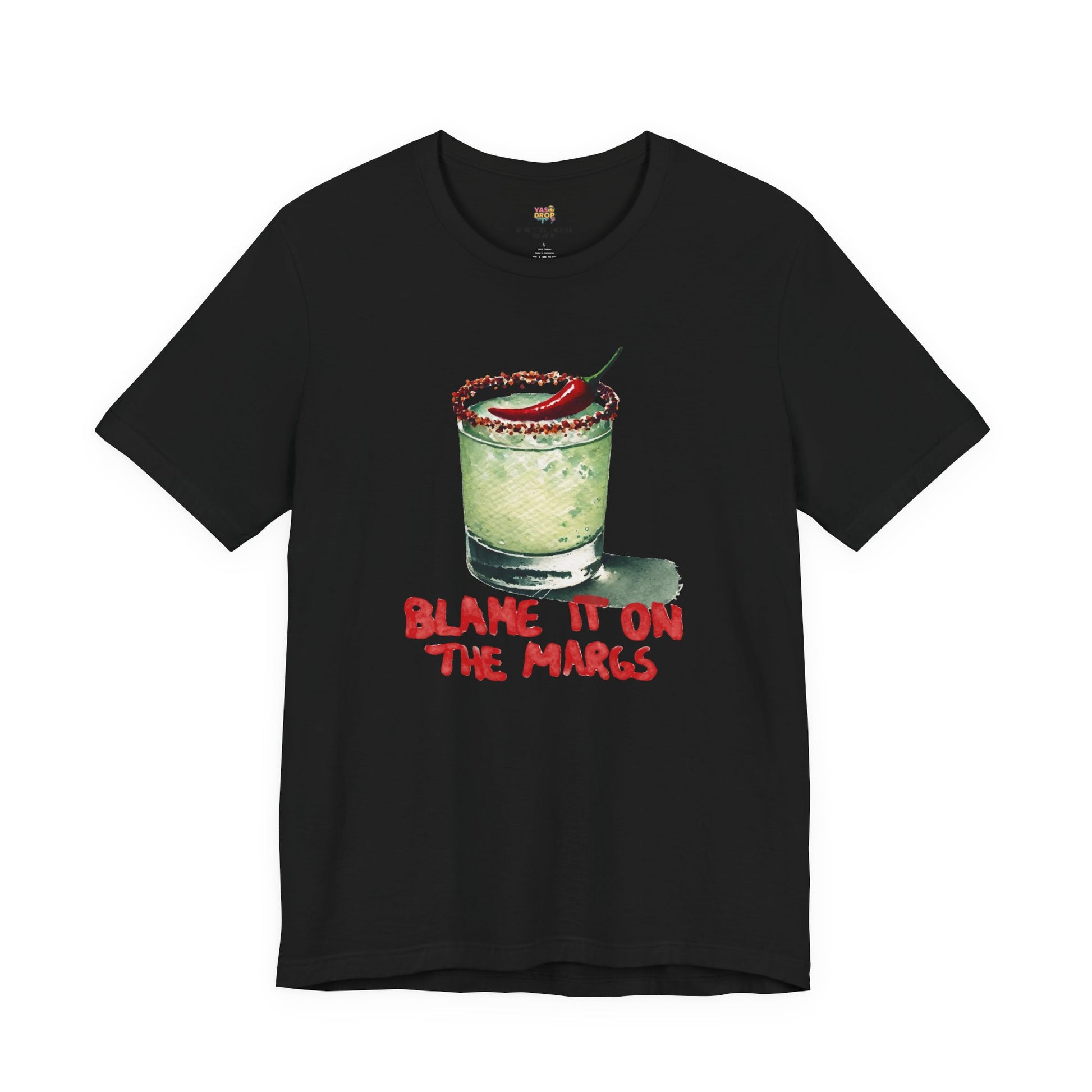 "Blame It On The Margs" Spicy Margarita Graphic Tee - Aesthetic Streetwear black