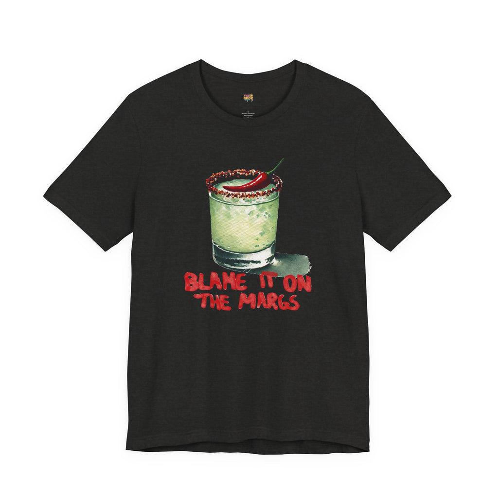 "Blame It On The Margs" Spicy Margarita Graphic Tee - Aesthetic Streetwear vintage black