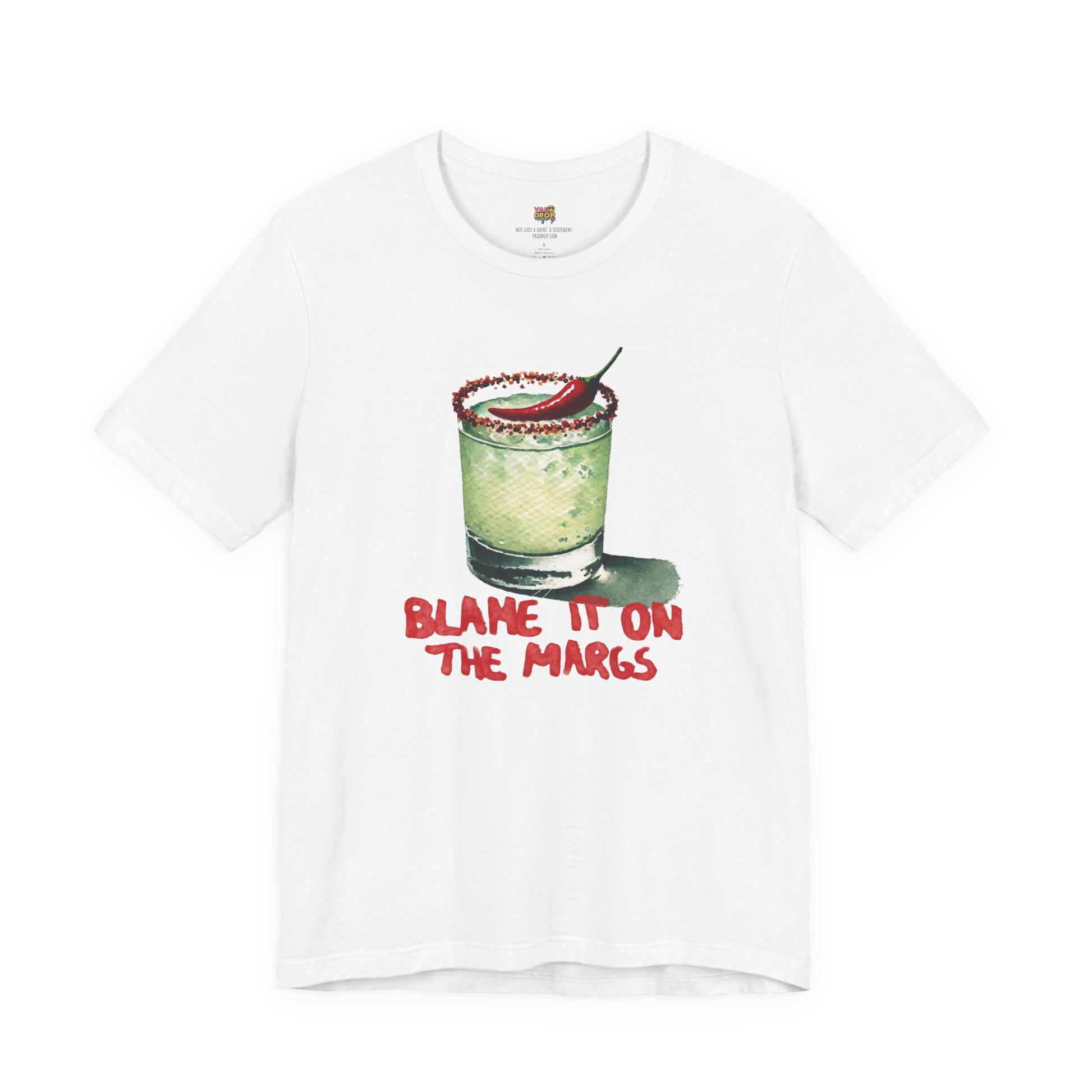"Blame It On The Margs" Spicy Margarita Graphic Tee - Aesthetic Streetwear white