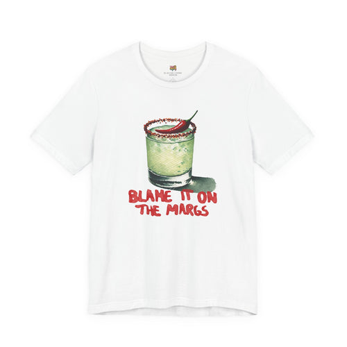 "Blame It On The Margs" Spicy Margarita Graphic Tee - Aesthetic Streetwear white