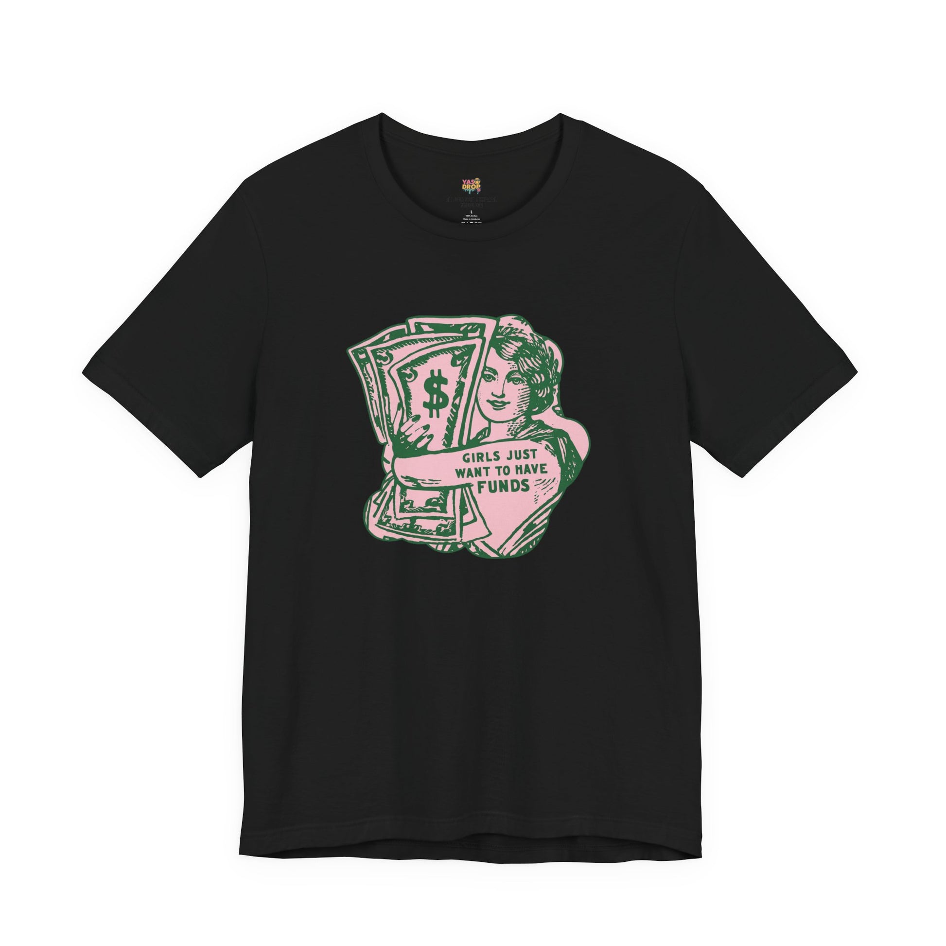 Chase the Cash, Ditch the Drama: The Iconic Funds Tee! black