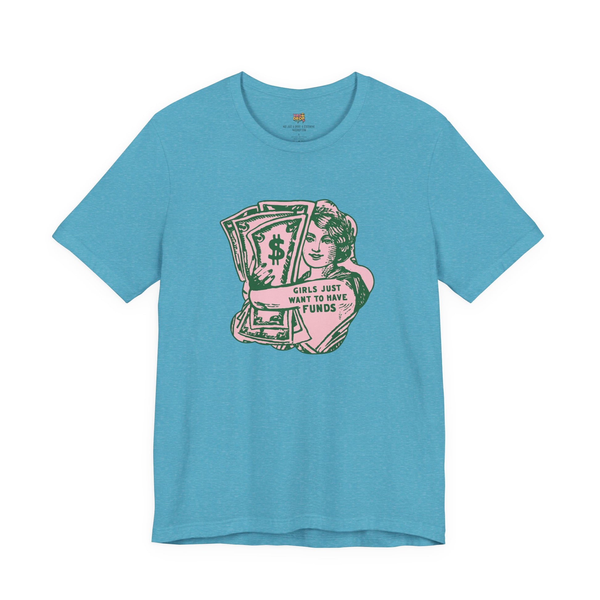Chase the Cash, Ditch the Drama: The Iconic Funds Tee! blue