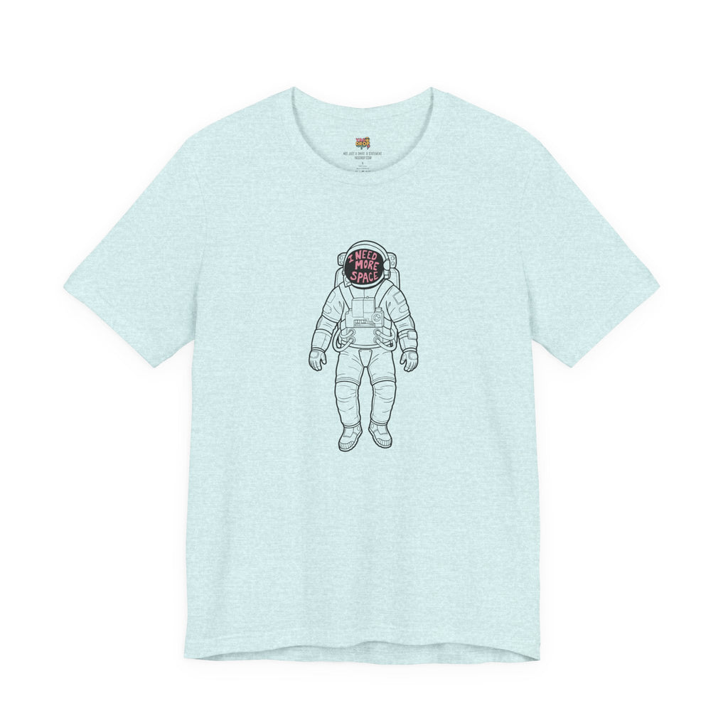 I Need More Space Astronaut Graphic Tee blue