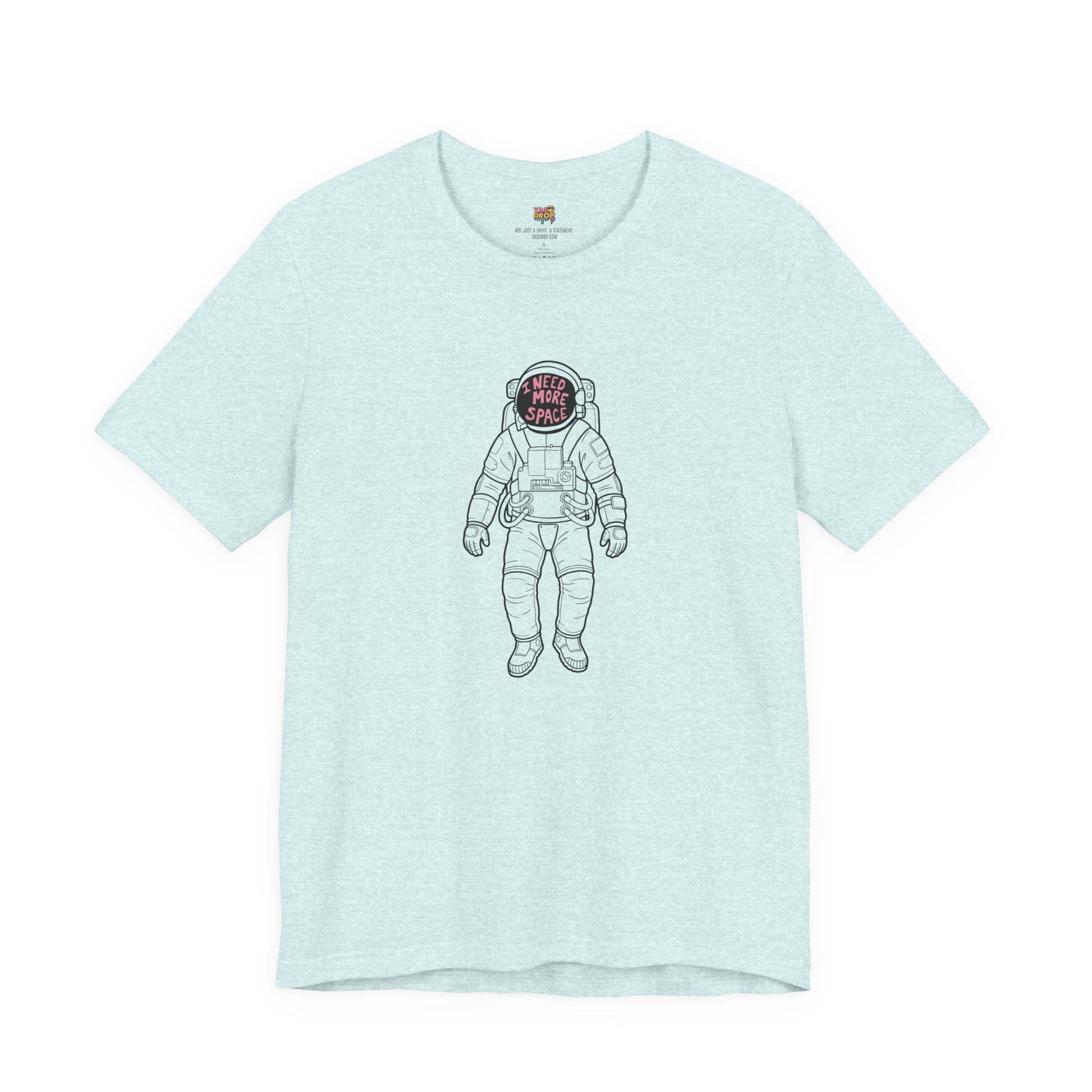 I Need More Space Astronaut Graphic Tee blue