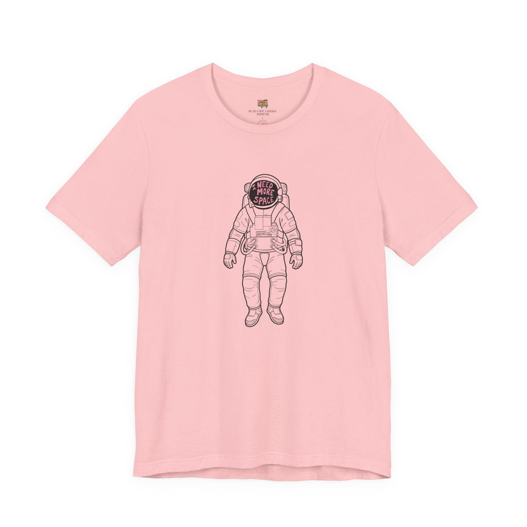 I Need More Space Astronaut Graphic Tee pink