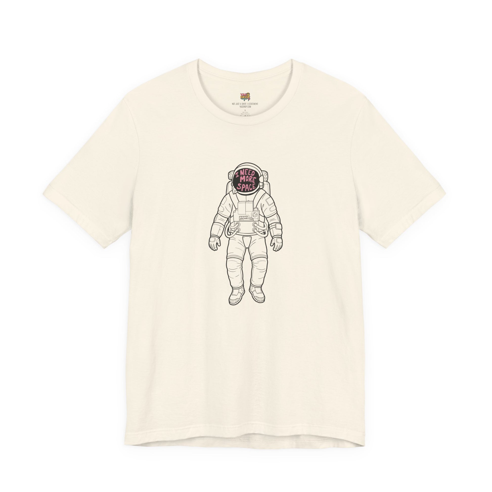 I Need More Space Astronaut Graphic Tee sand