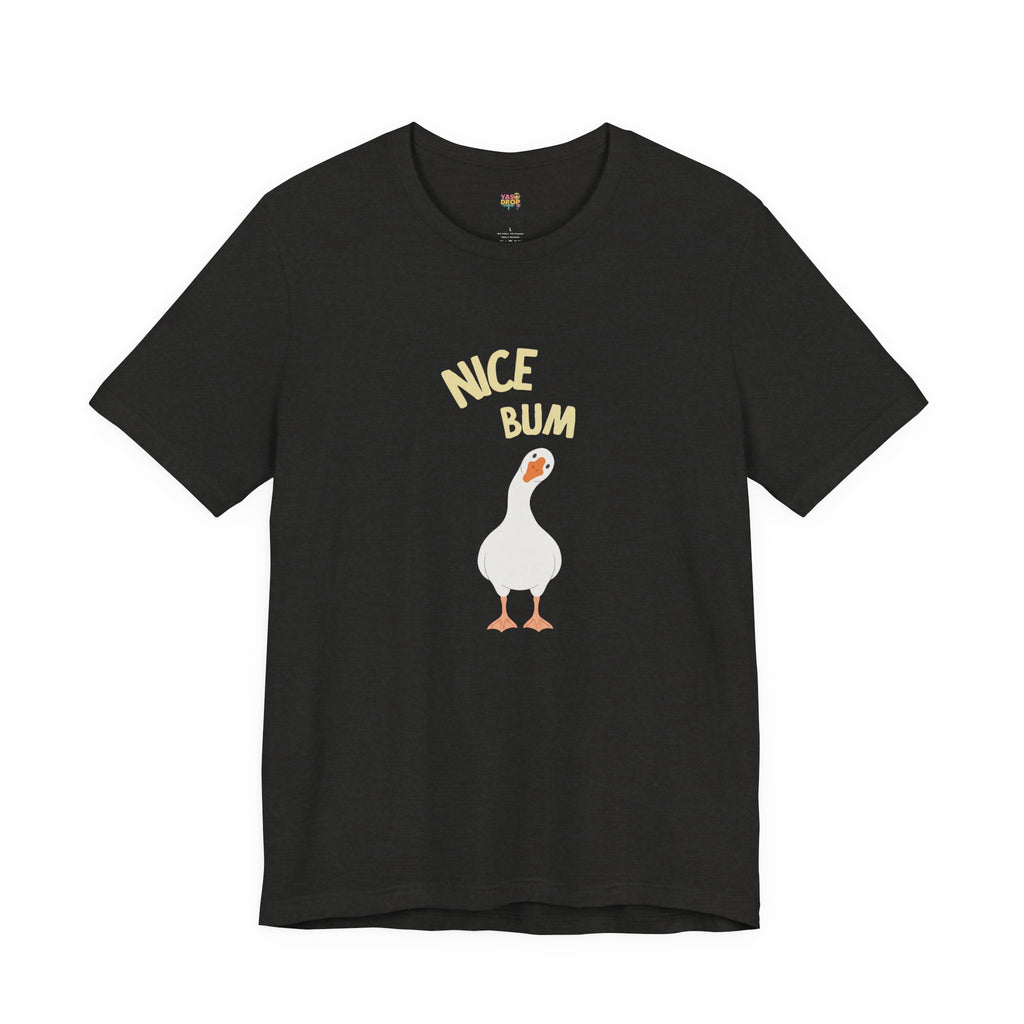 "Nice Bum" Silly Goose Graphic Tee – Ironic Minimalist Streetwear